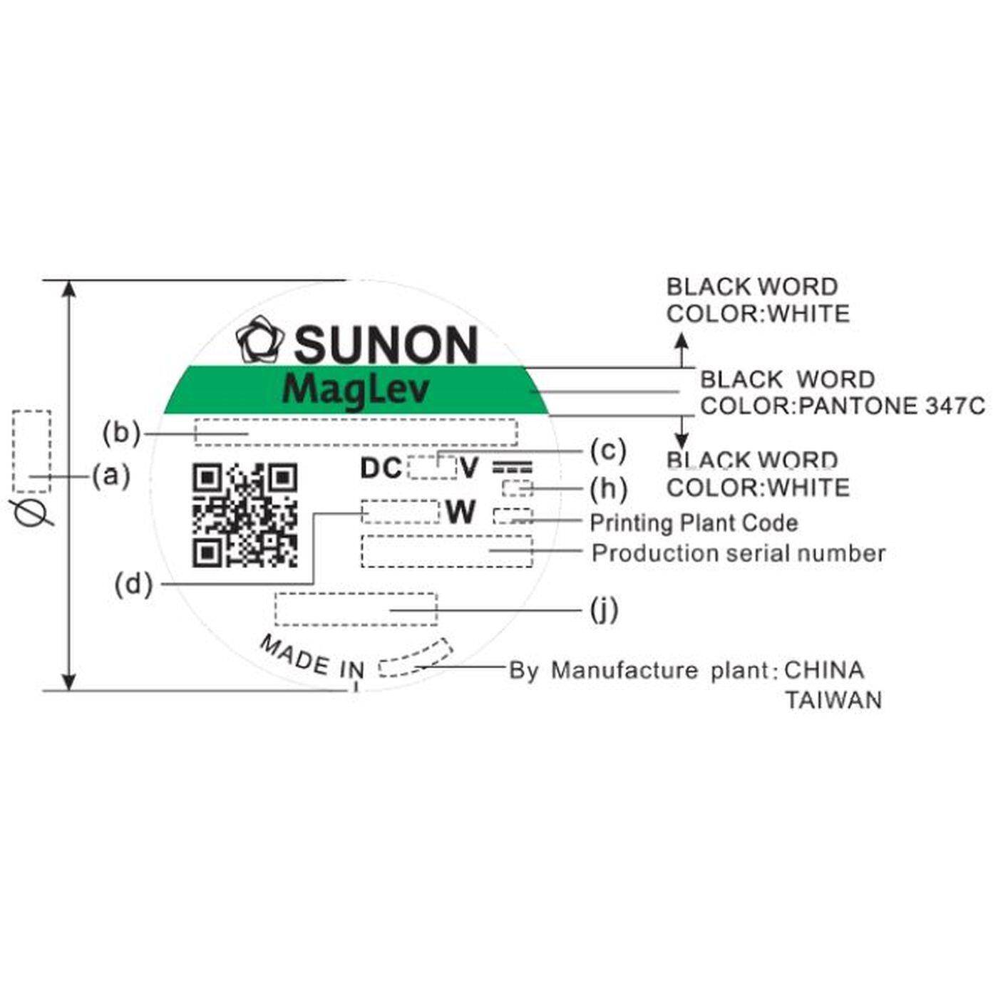 Fan 12V DC 0,6W 50x50x10mm 18,7m³/h 4800U/Min 18,7m³/h Sunon MF50101V21000UA99