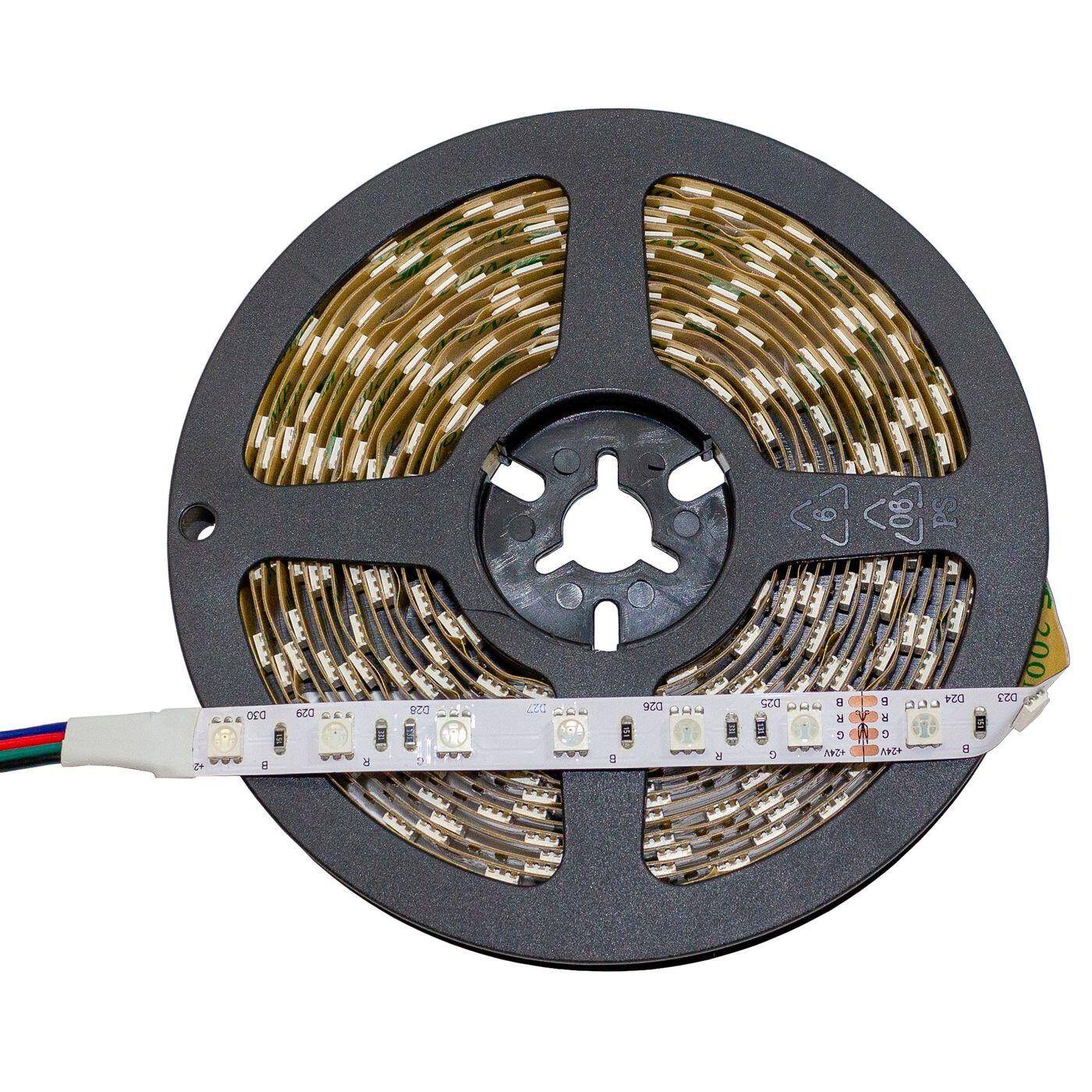 Lumonic LED Strip 5m RGB LED Leiste 24V IP20 300LEDs 60 LED/m SMD5050 I farbwechsel LED Streifen I LED Stripe 500cm, LED Band, LED Lichtband