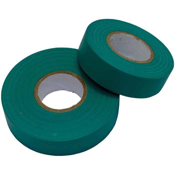 20m PVC Insulating tape 19mm Adhesive tape Green Insulating tape Electrician Hobbyist