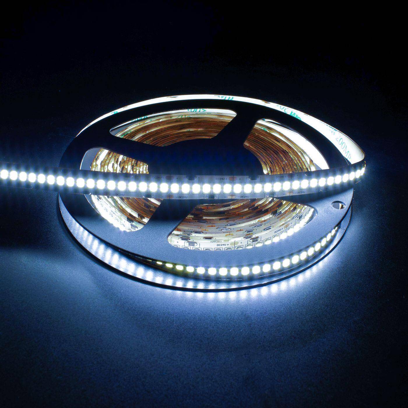 5m (500cm) LED Strip Tape Bar 24V Cold White 6000K IP20 1200LEDs 240LED/m SMD2835