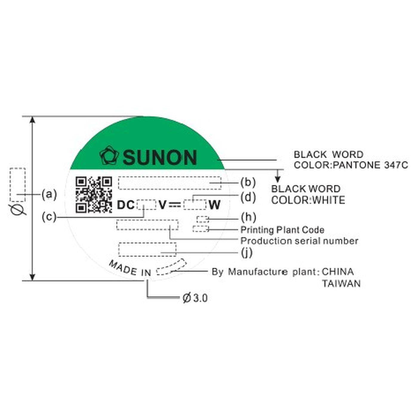 Lüfter 12V DC 1,06W 80x80x25mm 56,1m³/h 2600U/Min 56,1m³/h Sunon EE80251S31000U999