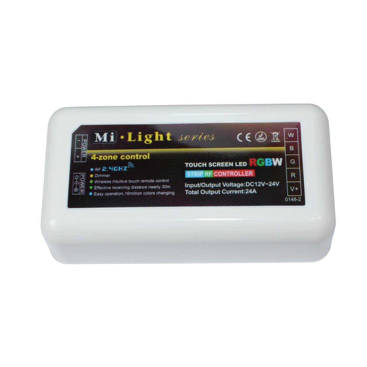 MiLight MiBoxer RGBW LED 4-Zone Receiver 12...24V 240W RGB+W; 5-Pin