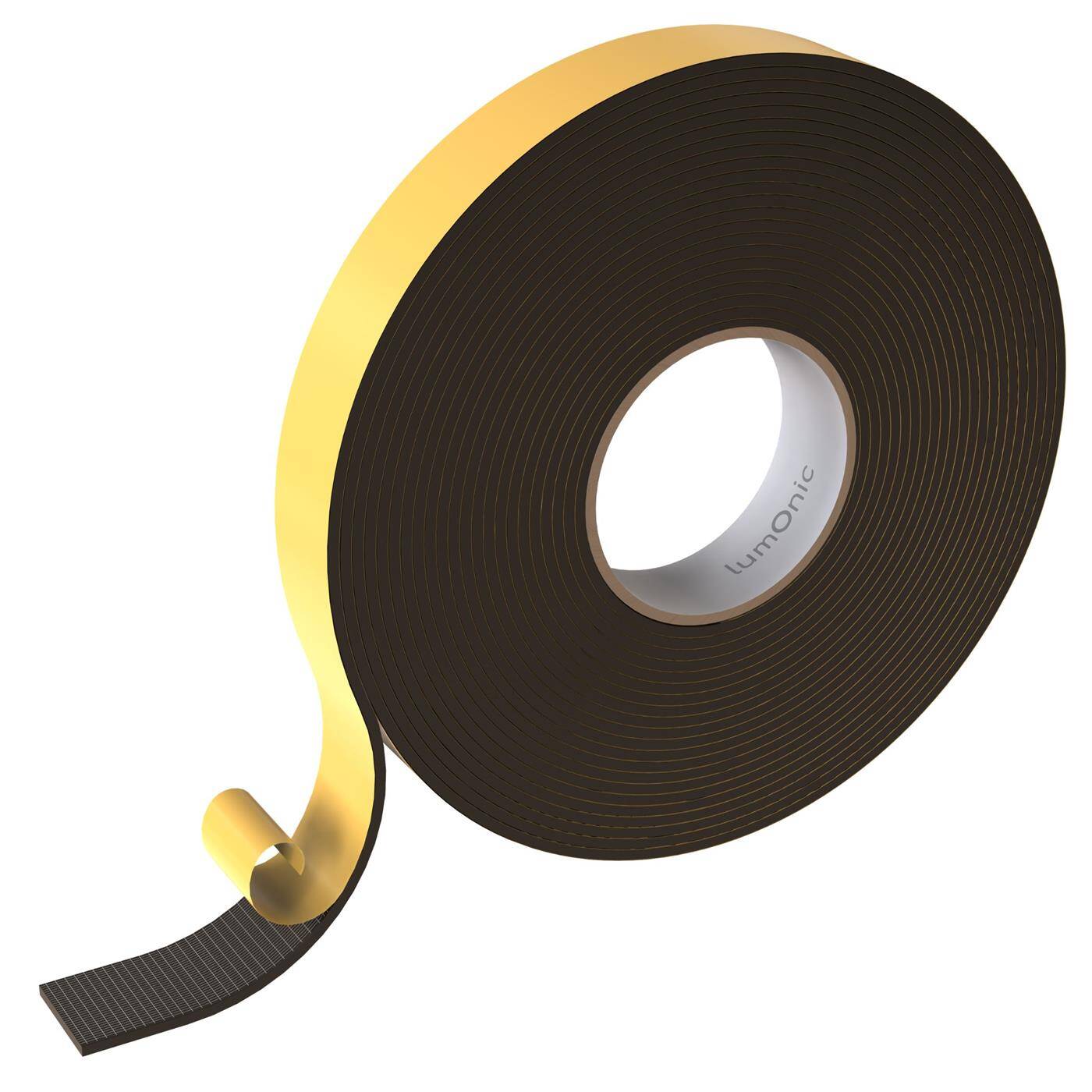 Lumonic 10 m Self-adhesive foam sealing tape, 30 mm x 3 mm - EVA foam, door seal, window seal, seal against drafts, dampen rattling, decoupling tape, foam tape