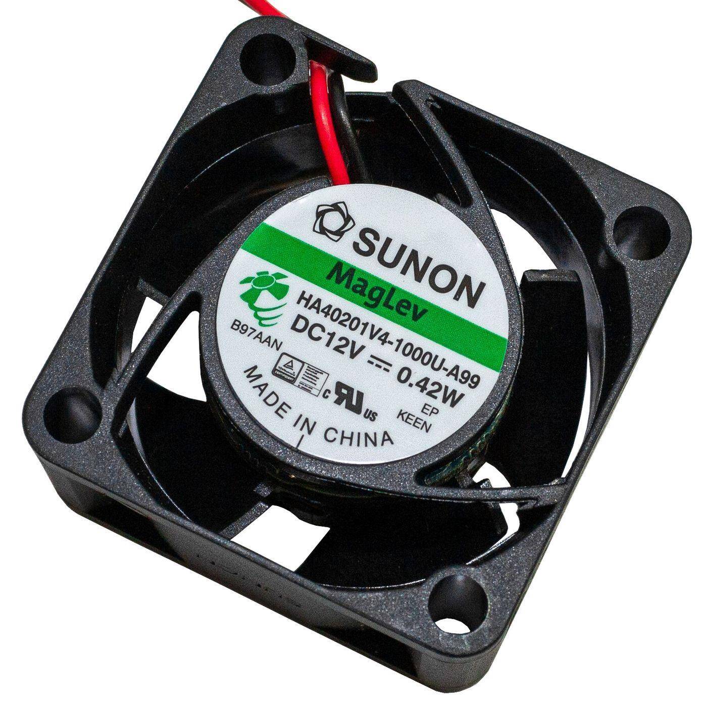 Fan 12V DC 0,38W 40x40x20mm 9,3m³/h 4500U/Min 9,3m³/h Sunon HA40201V41000UA99