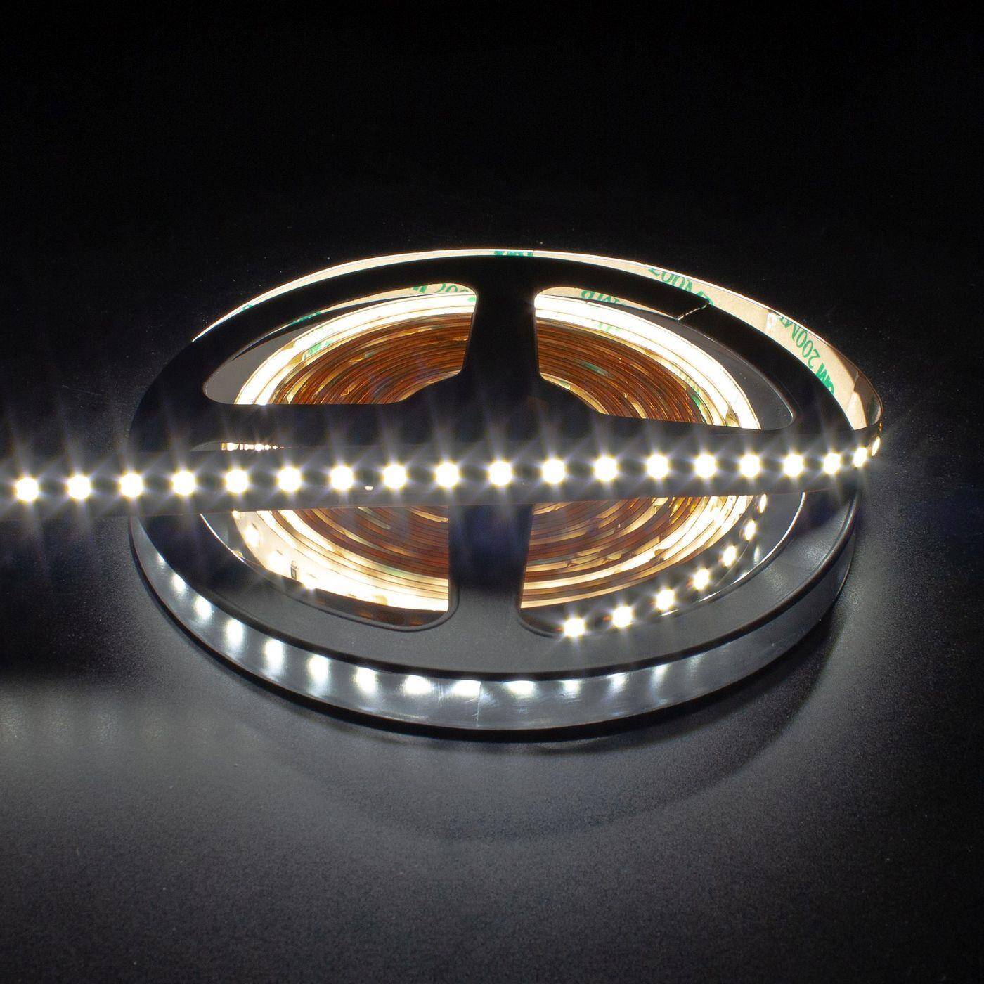 5m (500cm) LED Streifen Band Leiste 24V Neutral Weiß 4500K IP20 600LEDs 120LED/m SMD2835