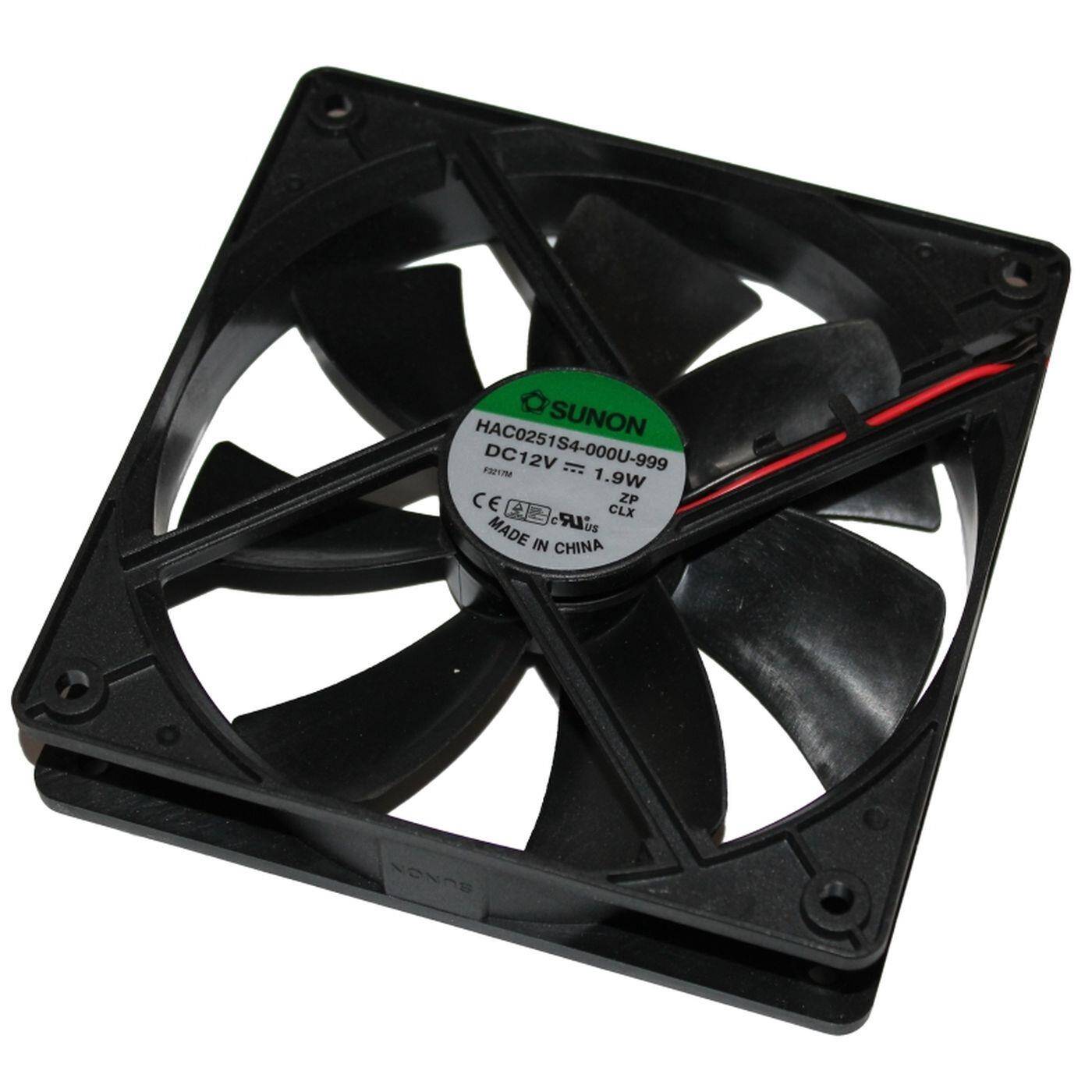 Fan 12V DC 1,9W 120x120x25mm 93,4m³/h 1600U/Min 93,4m³/h Sunon HAC0251S4-999