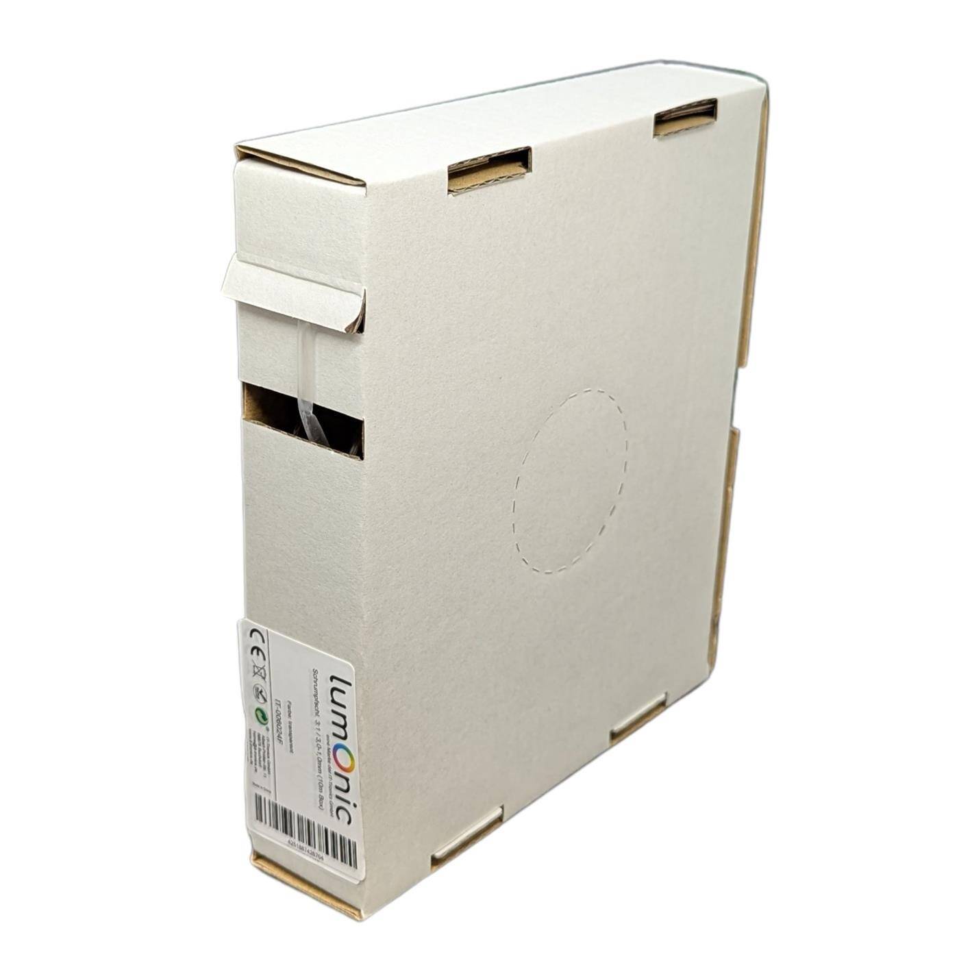 10m Schrumpfschlauch Box 3:1 3 -> 1mm Transparent Flexibel