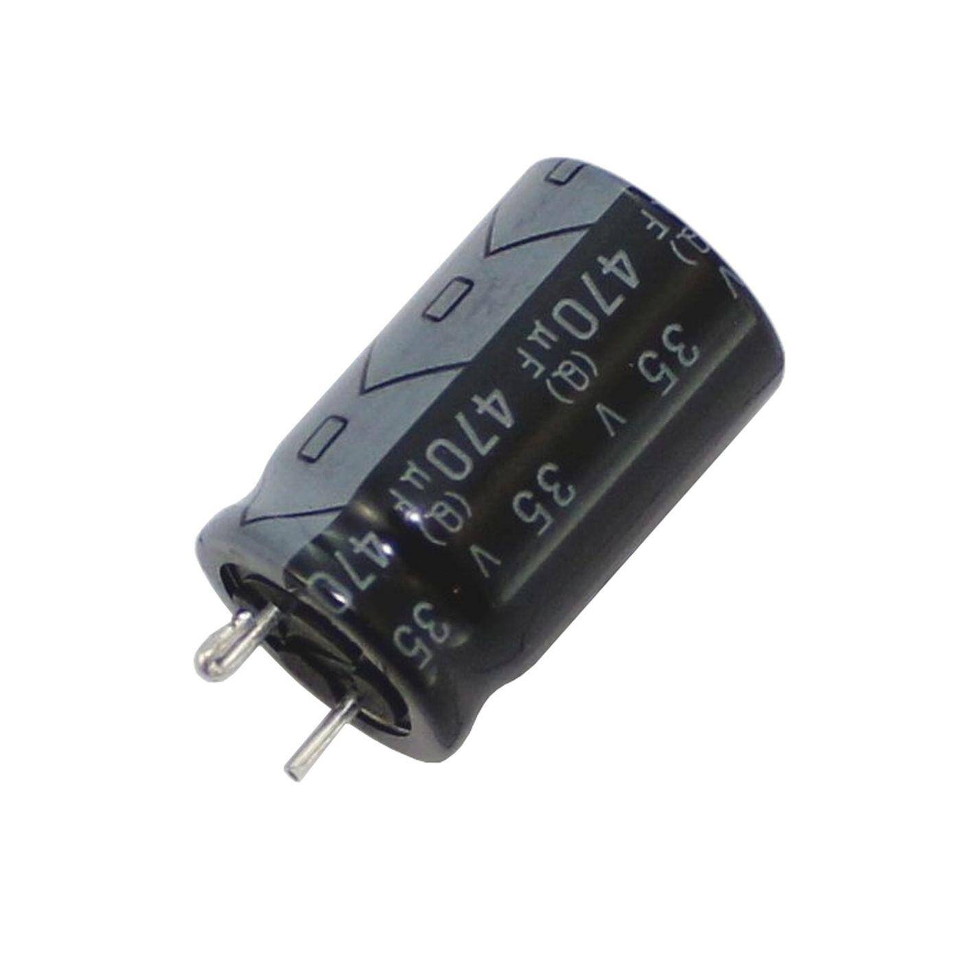 Elko Kondensator Radial 470µF 35V | Elektrolytkondensator bis zu einer Temperatur von 125°C | 12,5x20mm | 470uF RK-35V471QI5WGY-F56 Elna