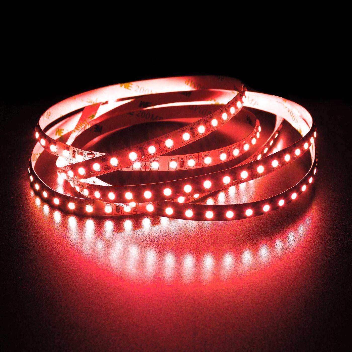 5m (500cm) LED Streifen Band Leiste 12V Rot IP20 600LEDs 120LED/m SMD3528
