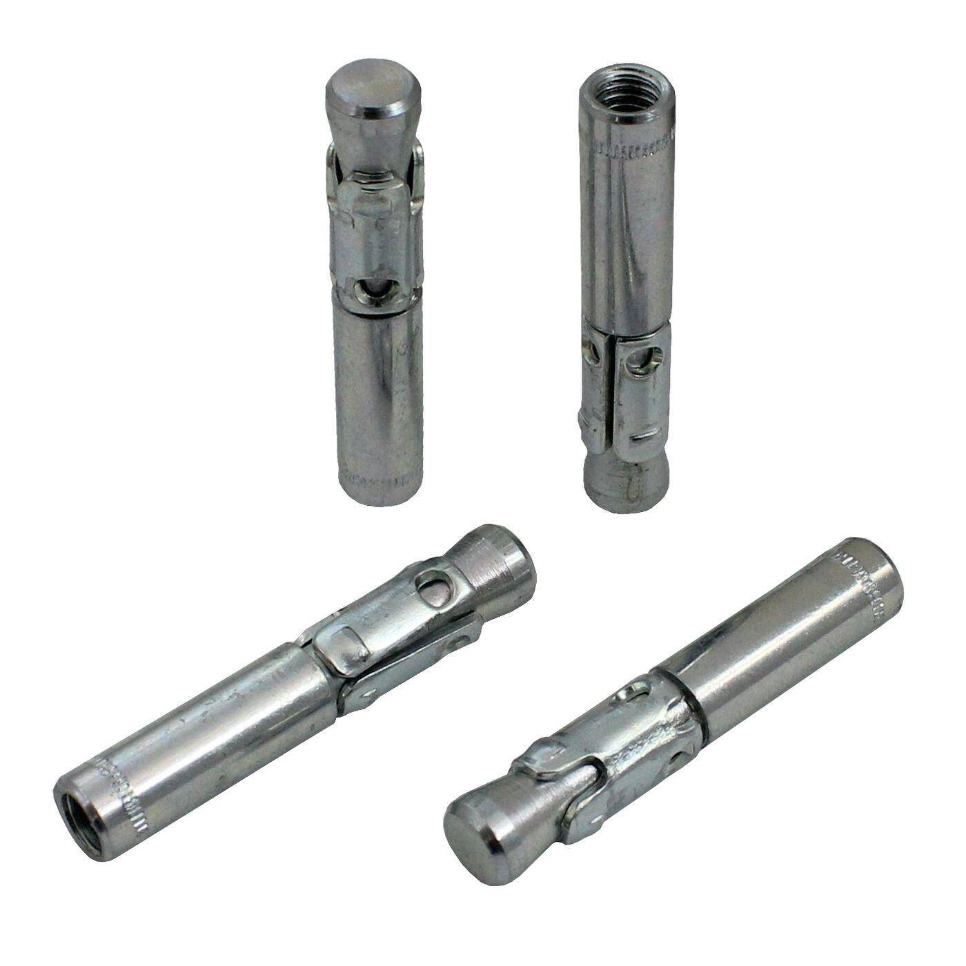 Lumonic Schwerlastdübel mit Innengewinde M6x15mm | hochwertige Innenkeilanker verzinkt | Durchsteckmontage,  | Betonanker, Schwerlastanker | für Gewindestangen, Haken, Ösen, Boxsack