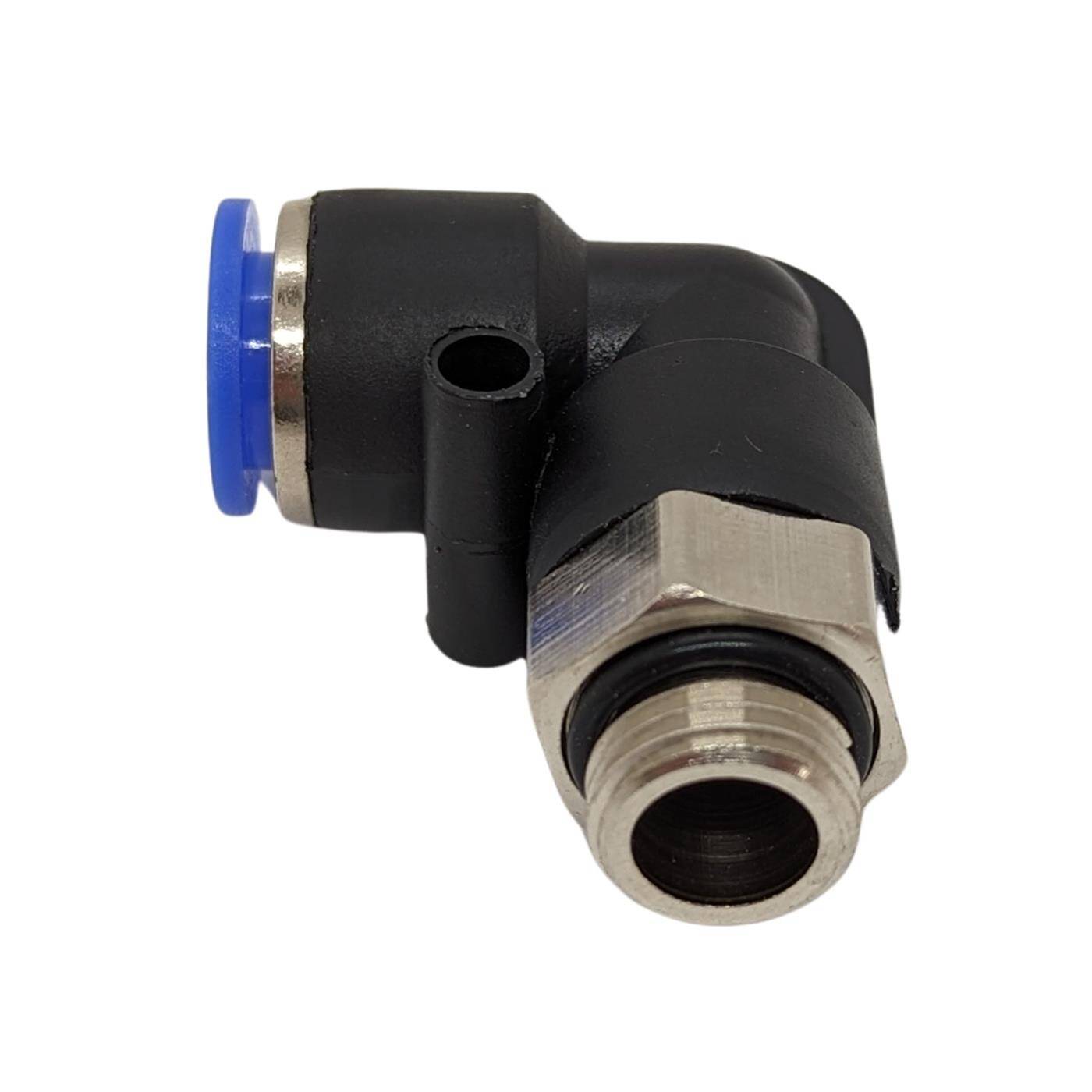 PU Schlauch 90° Steckverbinder Fitting mit Außengewinde 10mm*1/4Zoll Winkel-Verbinder L-Steckverbinder pneumatischer Steckverbinder Fitting Druckluft & Automatisierung