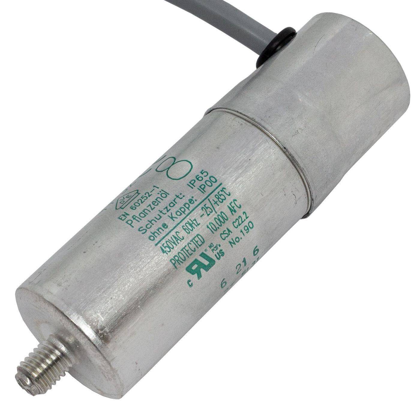 Starting capacitor Motor capacitor 8µF 470V 30x95mm Cable 40cm Hydra MKP-500 8-C 8uF