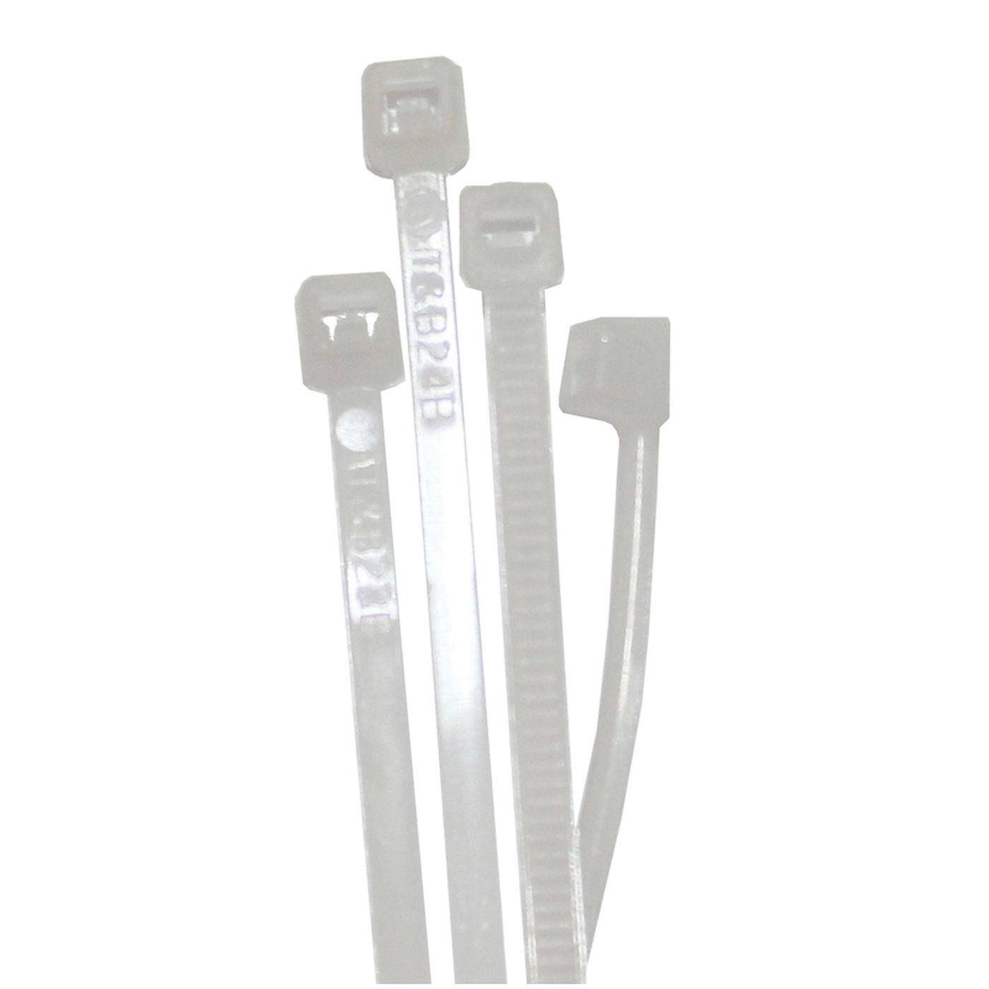 100x Kabelbinder 250 x 2,8mm Weiß Natur 8,2kg PA6.6 Polyamid Industriequalität