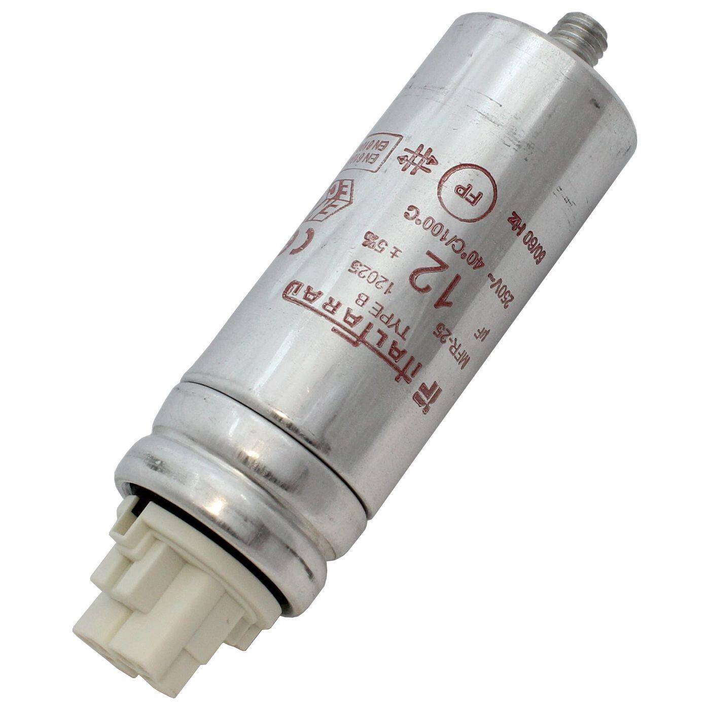 Capacitor 12µF 250V 30x78mm Push-In Italfarad 12uF