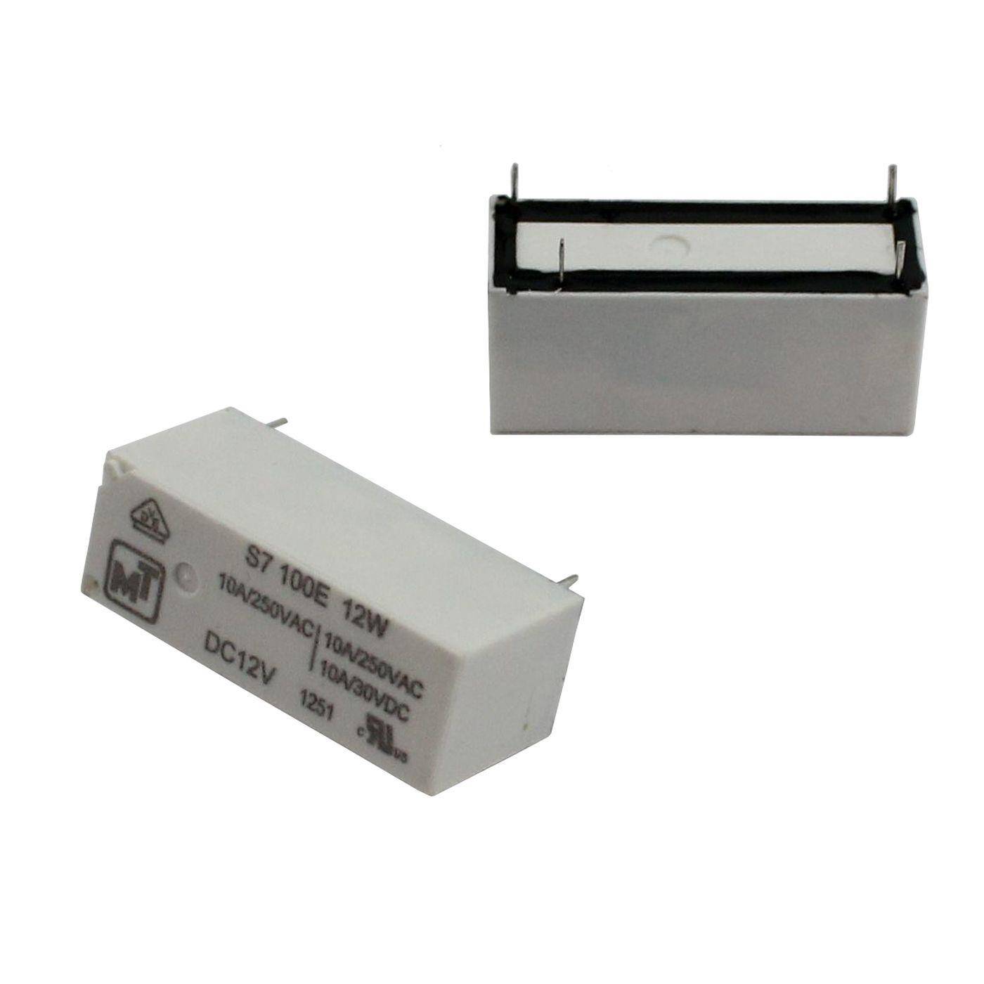Print Relay 12V Ningbo S7100E12W 10A 250V Normally open contact