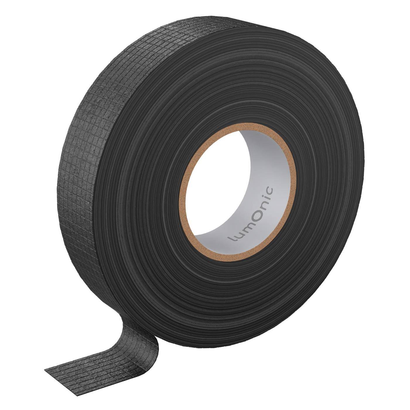 15m Fabric tape for cable harnesses 19mm Textile tape black PET Wool 0,30mm