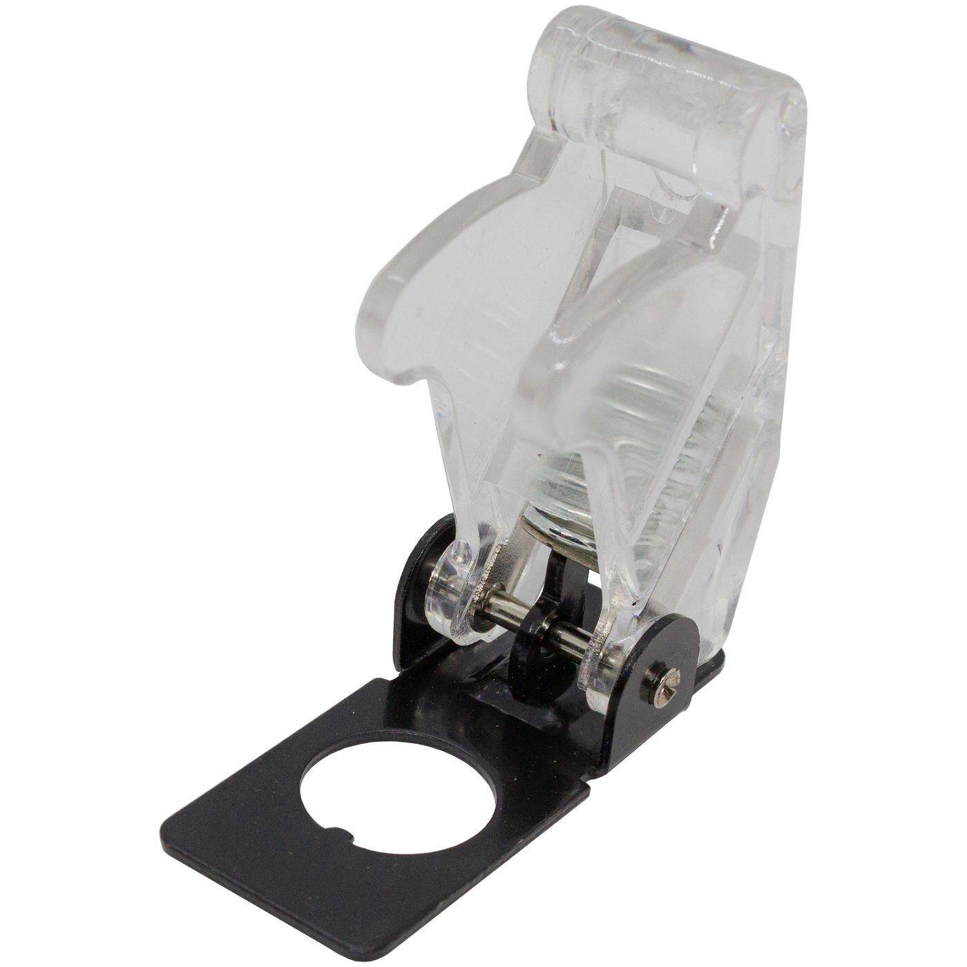 Lumonic Flip-Cover in transparent für Kippschalter mit Durchmesser Ø12mm I Kunststoff Schutz Abdeckung für Kippschalter I Für's Auto und Zuhause