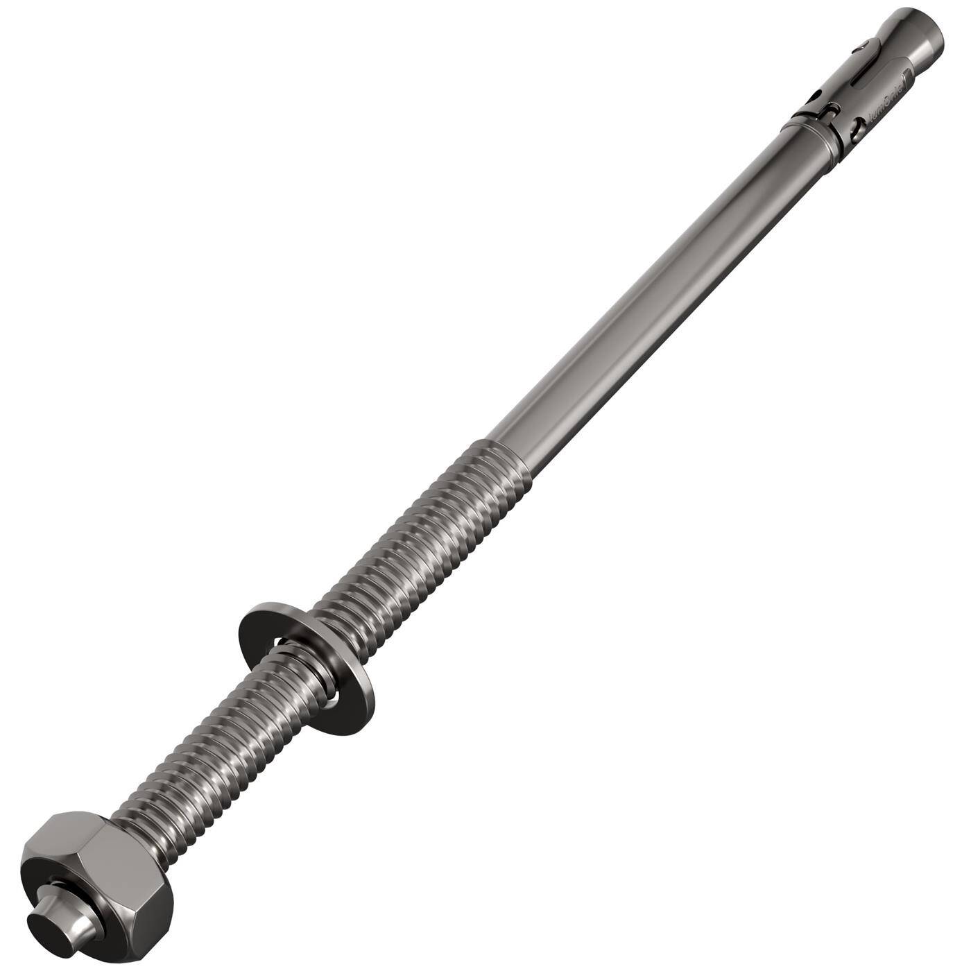 Lumonic Schwerlastdübel M10 x 210mm | hochwertige Edelstahl V2A Keilanker | Durchsteckmontage,  | Betonanker, Schwerlastanker | für Überdachungen, Geländer, Regale, Trennwände