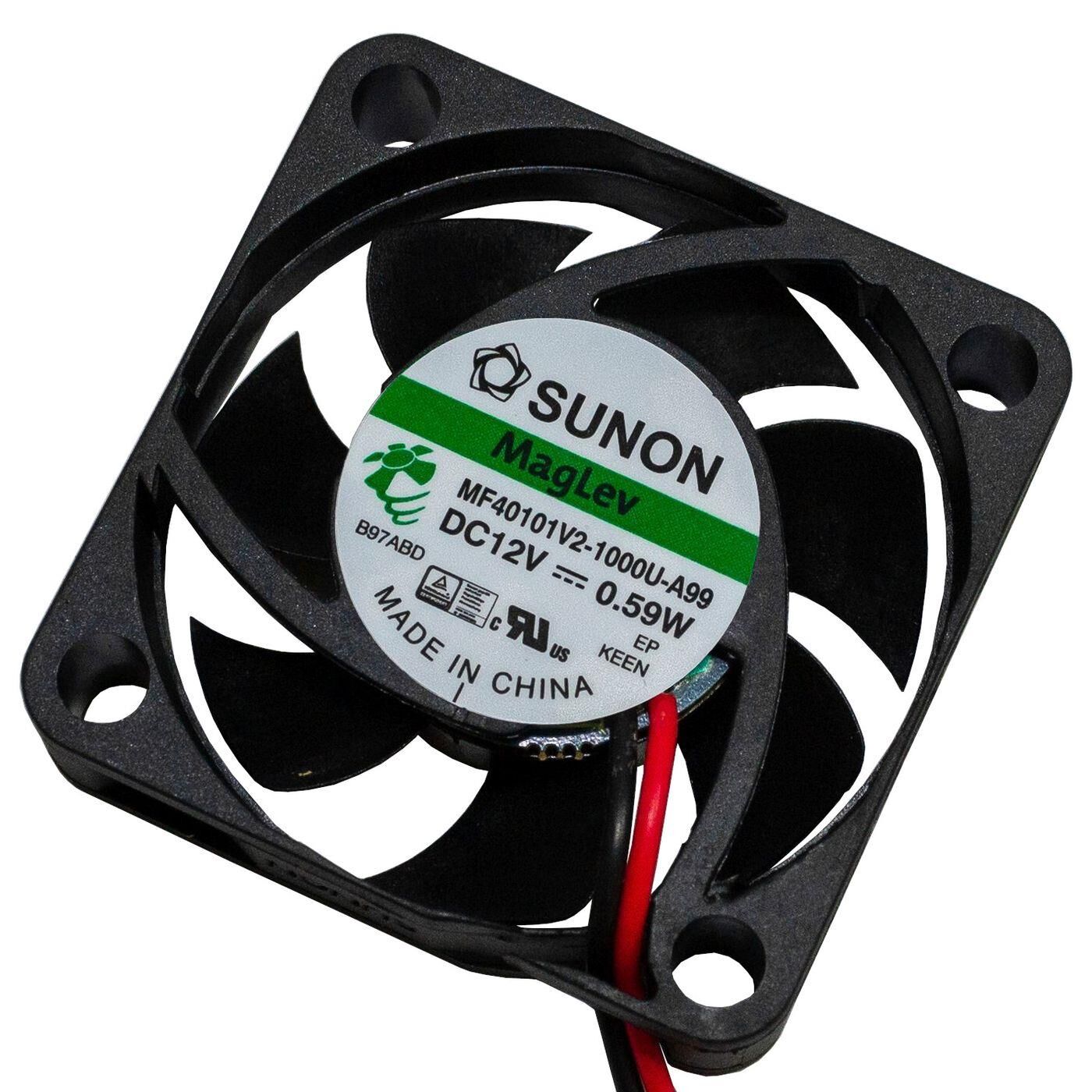 Lüfter 12V DC 0,48W 40x40x10mm 11,9m³/h 5800U/Min 11,9m³/h Sunon MF40101V21000UA99