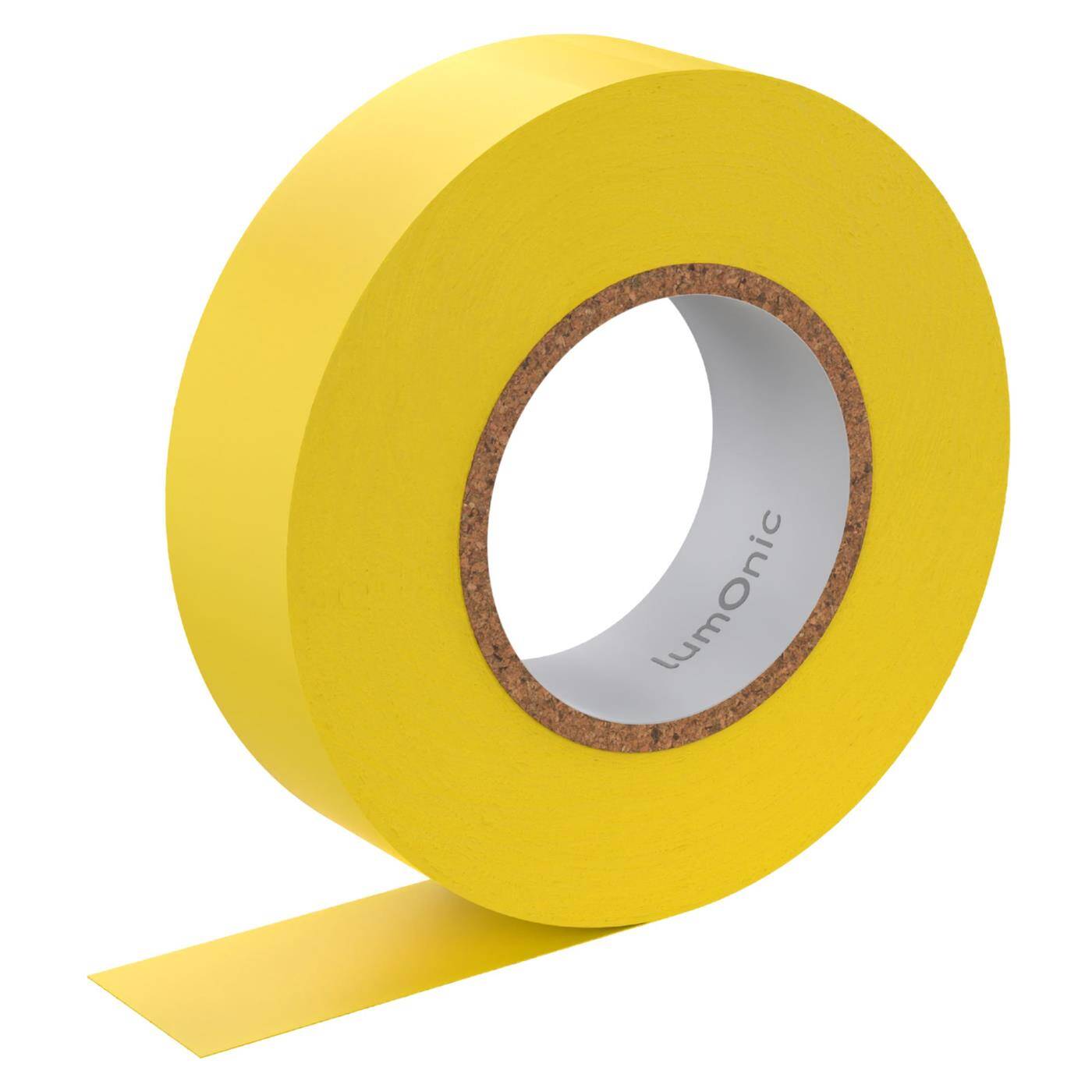 Lumonic 1 Rolle PVC Isolierband 19mm x 20m Klebeband gelb Isoband I Geeignet für Elektriker und Bastler I Isolierklebeband in verschiedenen Längen und Farben