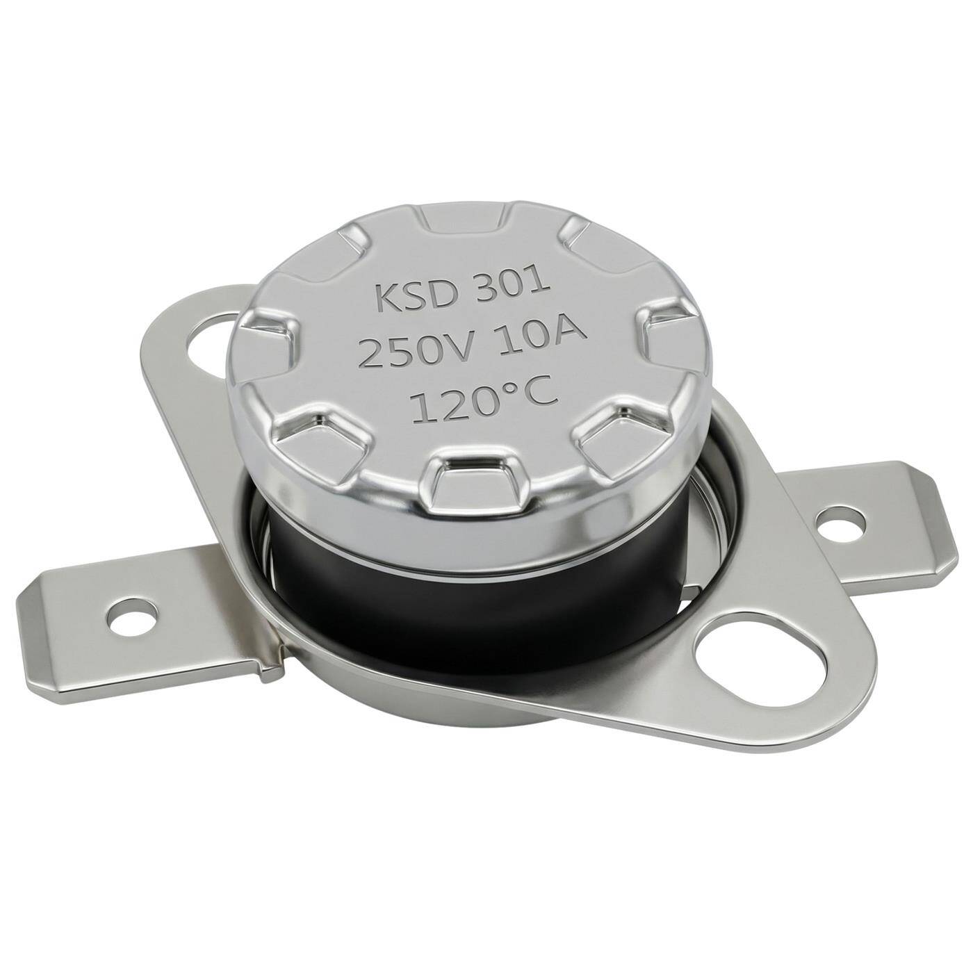 Thermoschalter 120°C Schließer 250V 10A Temperaturschalter Thermostat KSD301 Bimetall Thermoschutz