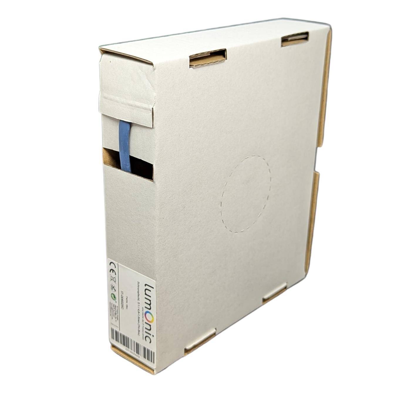 7m Schrumpfschlauch Box 3:1 4,8 -> 1,6mm Blau Flexibel