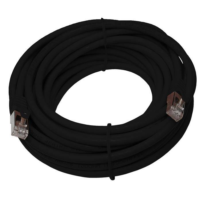 10m RJ-45 Netzwerkkabel Patchkabel CAT7 Schwarz S/FTP Ethernet DSL LAN CAT.7