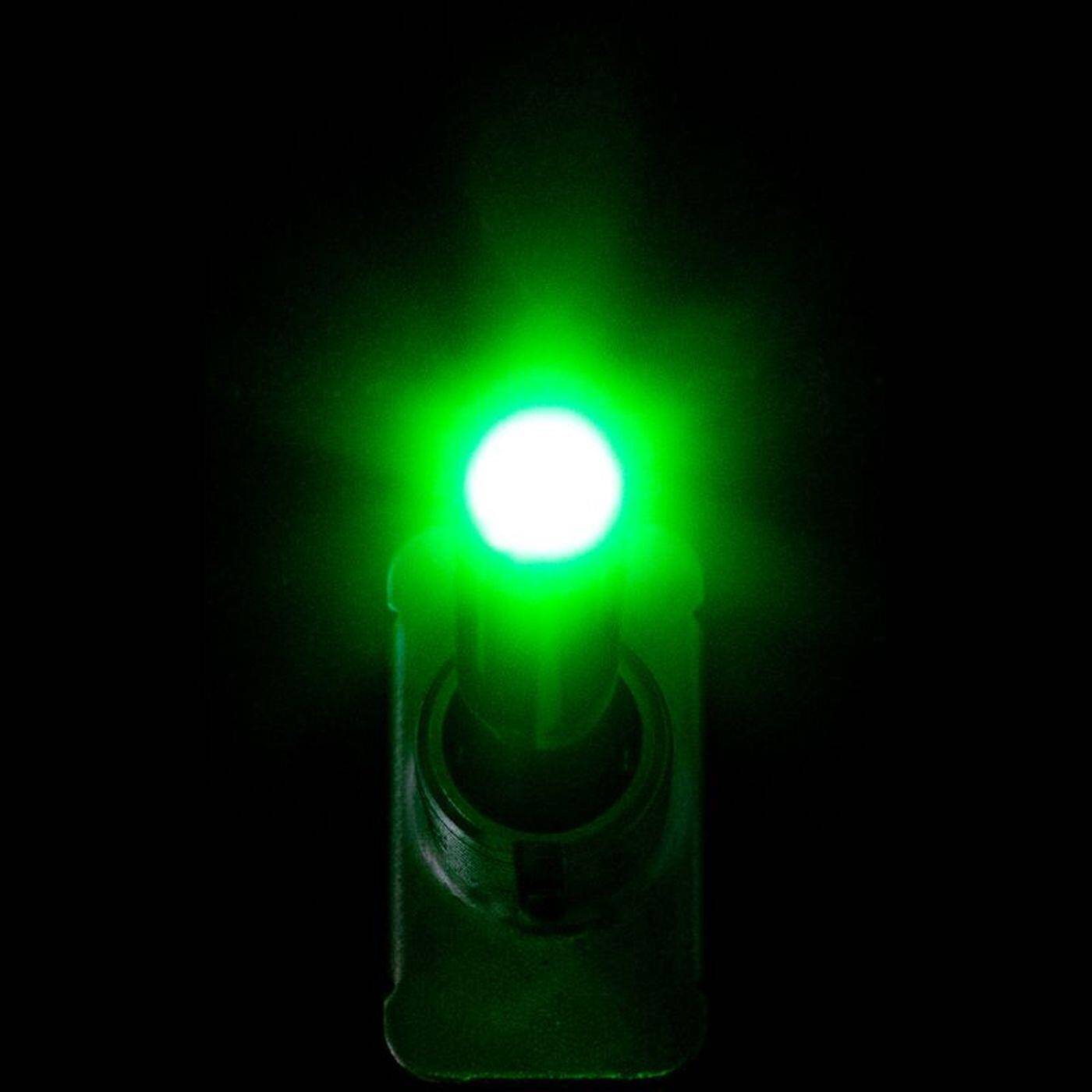 Lumonic Edelstahl Wippschalter Ausschalter mit LED Grün 12mm Durchmesser I 45x18x23mm mit einem 6,3x0,8mm Flachstecker I Geeignet für 20V 12A & -25°C bis +85°C