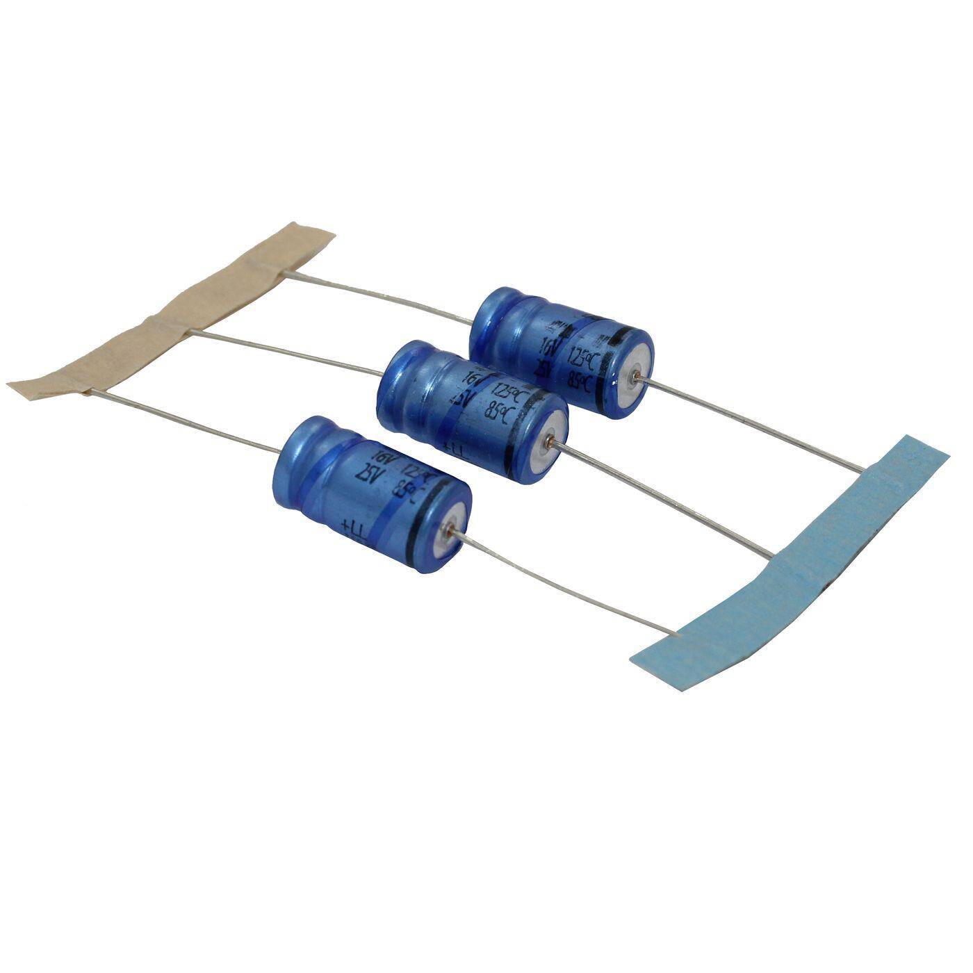 Elko Capacitor Axially 470µF 16V | Electrolytic capacitor up to a temperature of 125°C | 10x18mm | 470uF MAL211825471E3 Vishay