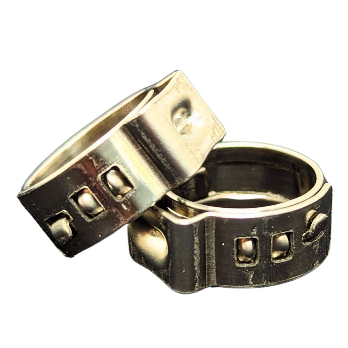 50x 1-ear clip 12,3-14,8mm V2A Stainless steel Single ear clip Hose clamp for Compressed air, Pipe systems, Garden, CAR 50x 1-ear clip 12,3-14,8mm V2A Stainless steel Single ear clip Hose clamp for Compressed air, Pipe systems, Garden, CAR