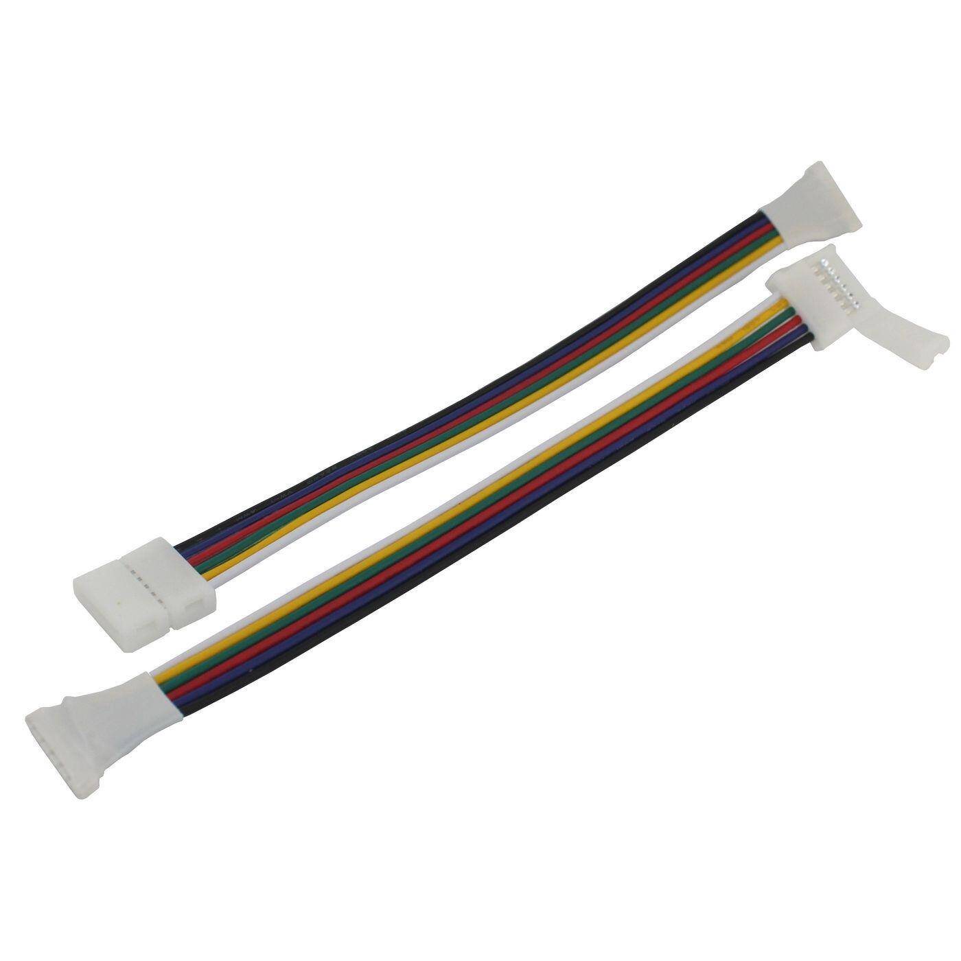 17cm RGBW CCT LED Steckverbinder -> Clip Schnellverbinder 6 Pin Buchse -> Clip für 12mm RGBW CCT LED Streifen 17x5mm 17cm RGBW CCT LED Steckverbinder -> Clip Schnellverbinder 6 Pin Buchse -> Clip für 12mm RGBW CCT LED Streifen 17x5mm
