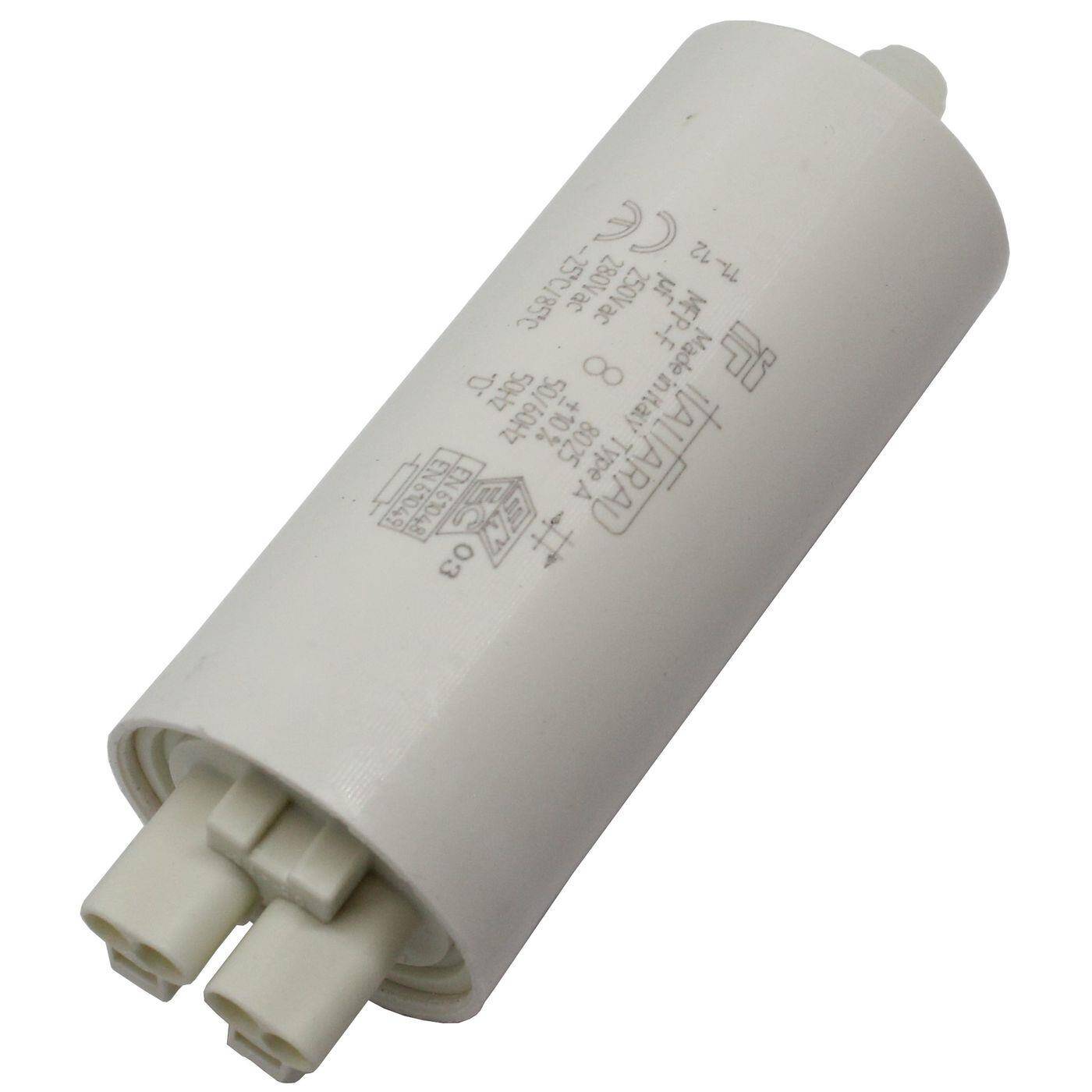 Capacitor 8µF 250V 30x69mm Push-In Italfarad 8uF