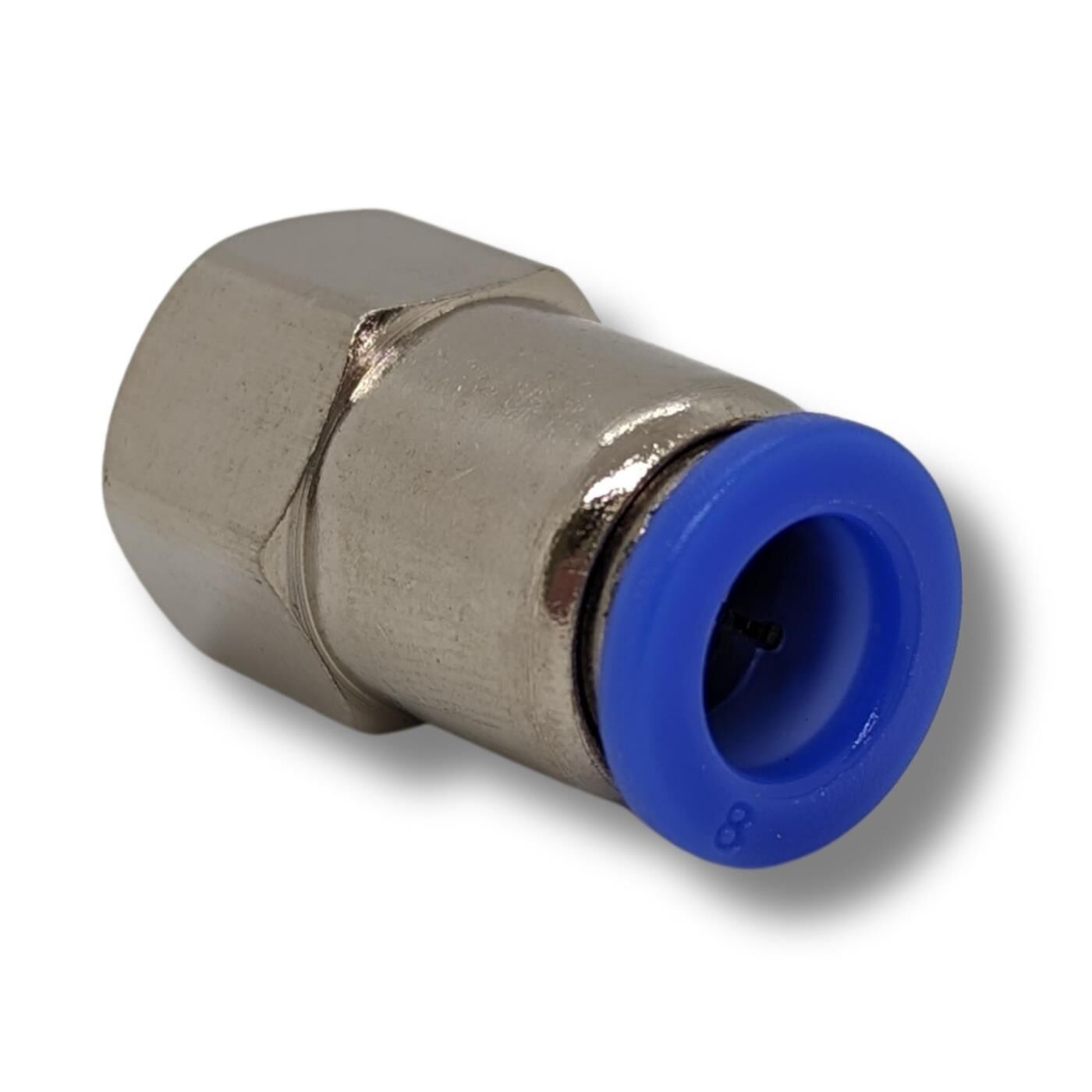 PU Schlauch Steckverbinder Fitting mit Innengewinde 8mm*1/4Zoll gerade Schnellverschluss pneumatischer Steckverbinder Schlauchverbinder Druckluft & Automatisierung