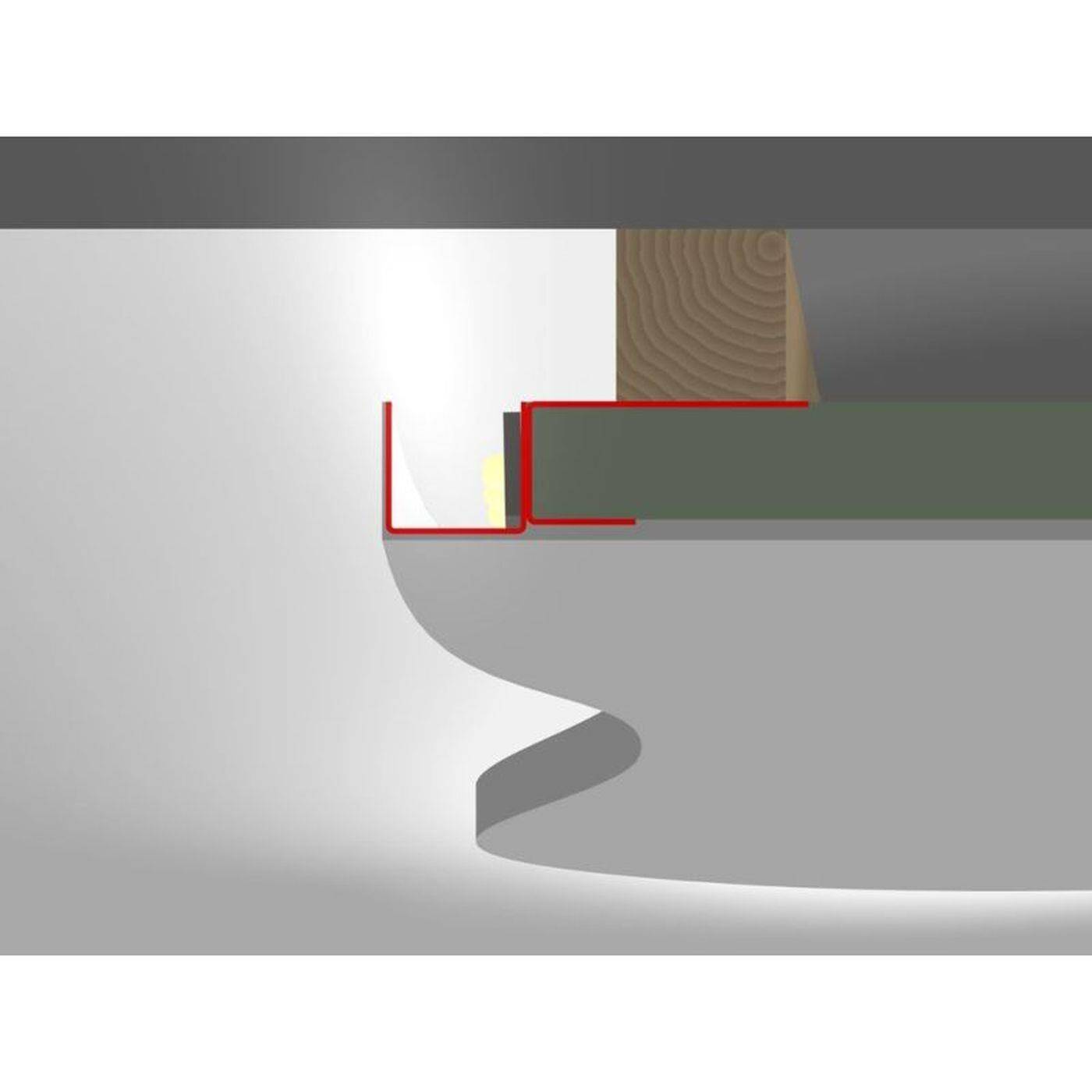2m LED Drywall profile DSL flex for floating surfaces for Plasterboard Steel Zinc sheet 2m LED Drywall profile DSL flex for floating surfaces for Plasterboard Steel Zinc sheet