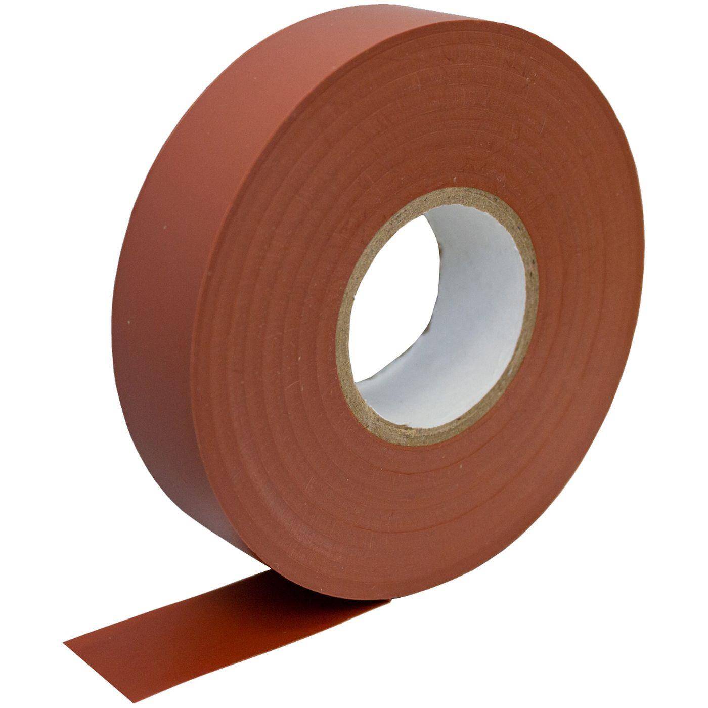 Lumonic 1 Rolle PVC Isolierband 19mm x 33m Klebeband braun Isoband I Geeignet für Elektriker und Bastler I Isolierklebeband in verschiedenen Längen und Farben