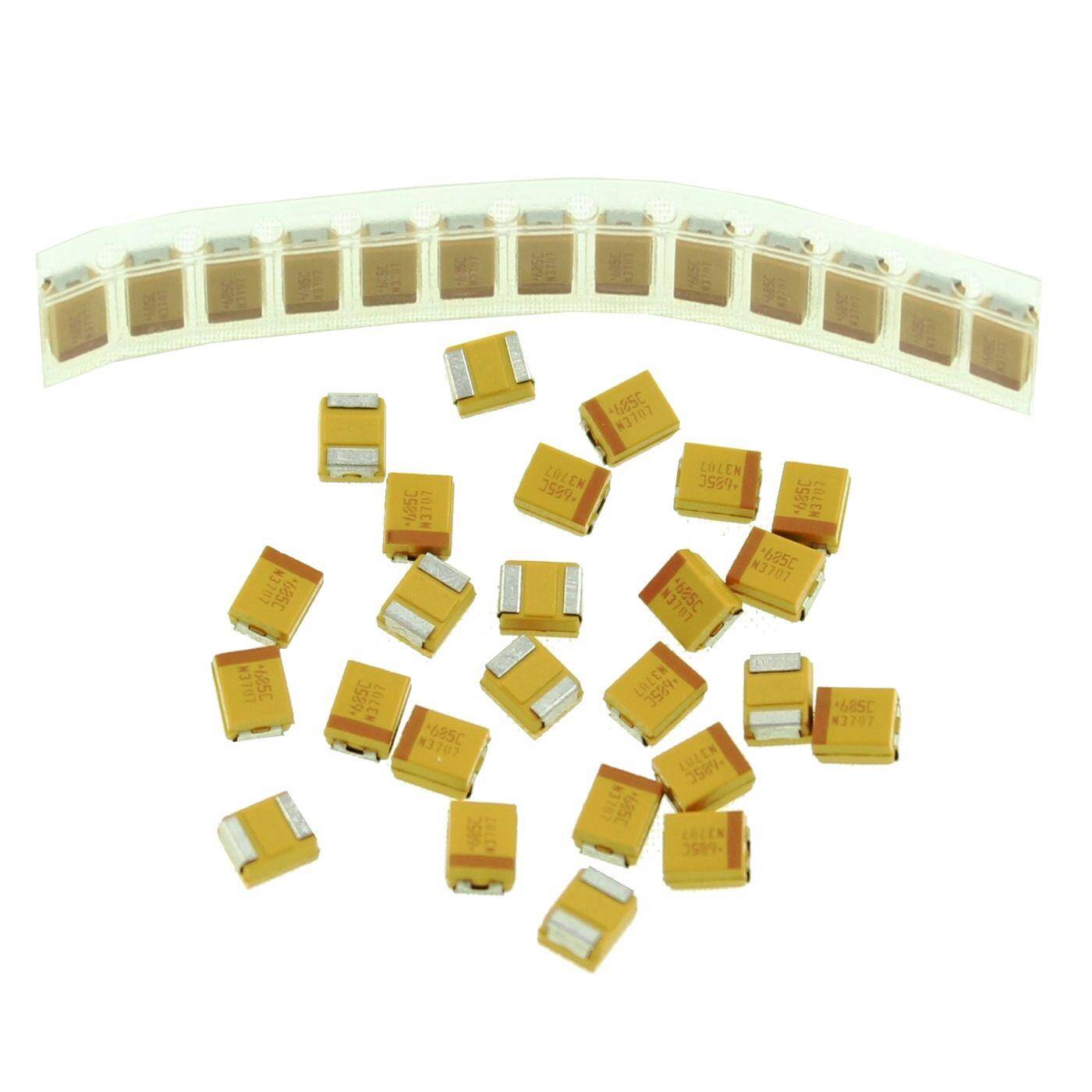 Tantal Kondensator SMD B 6,8µF 16V 125°C 3,5x1,9mm AVX TAJB685M016R 6,8uF Tantal Kondensator SMD B 6,8µF 16V 125°C 3,5x1,9mm AVX TAJB685M016R 6,8uF