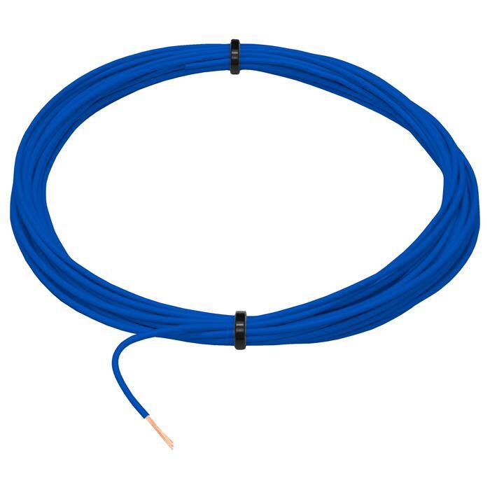 1m FLRY Fahrzeugleitung Blau 0,5mm² rund Kabel Litze KFZ Stromkabel