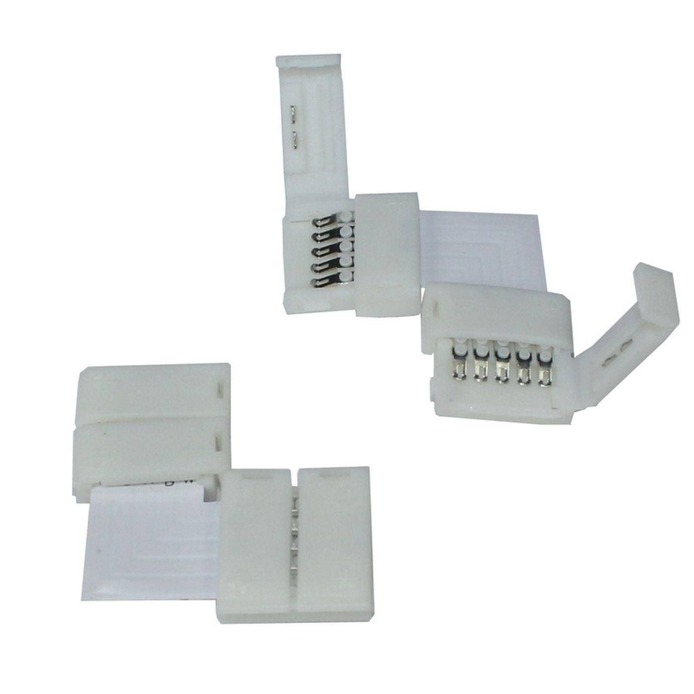 RGBW LED Clip Eckverbinder für 10mm RGBW LED Streifen 15x5mm 90° "L" Verbinder RGBW LED Clip Eckverbinder für 10mm RGBW LED Streifen 15x5mm 90° "L" Verbinder