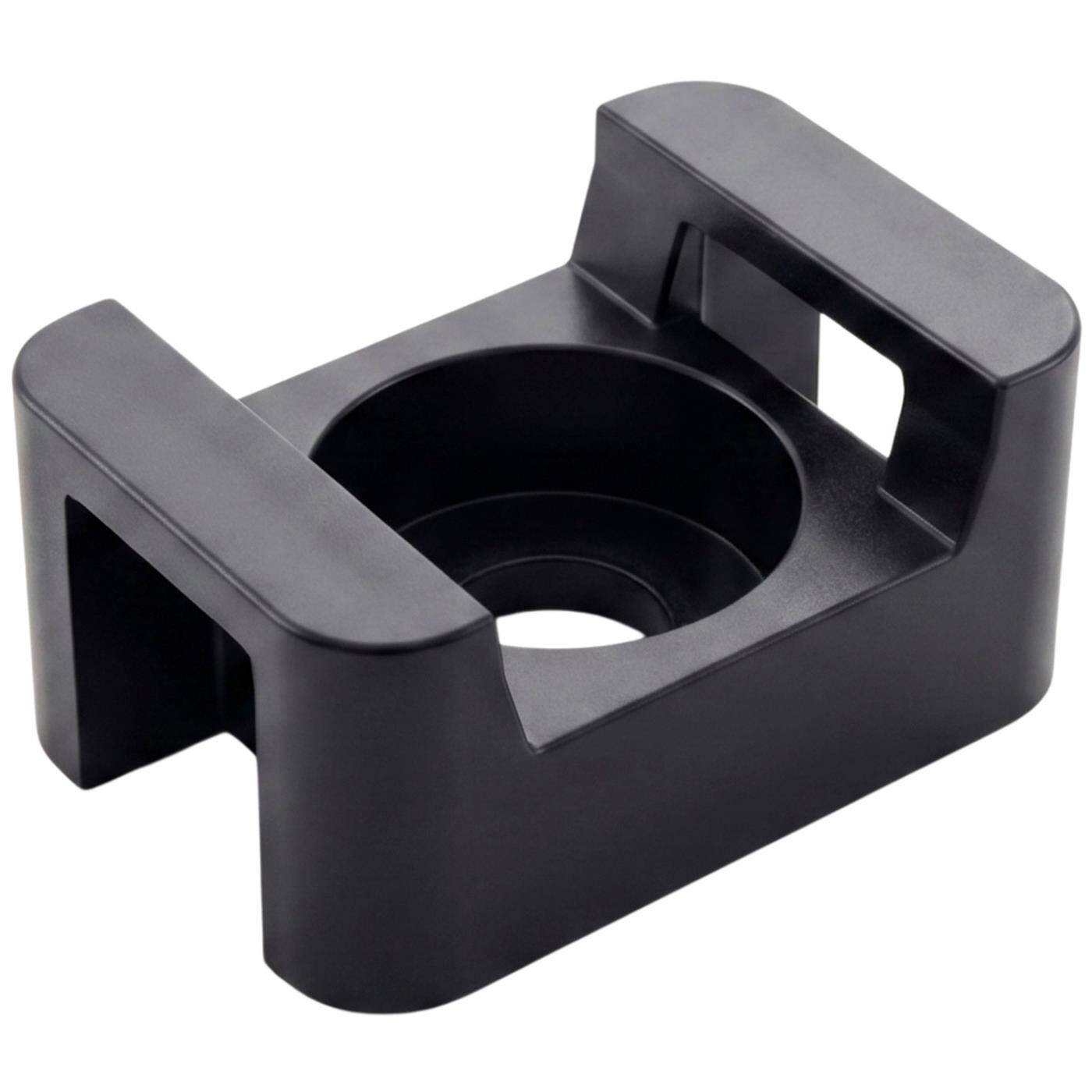 Lumonic 100 Stück Schraubsockel für Kabelbinder 15x10mm | schwarz | -40°C…+85°C | PA6.6 Polyamid | widerstandsfähig | Kabelhalter schraubbar für Elektroinstallation