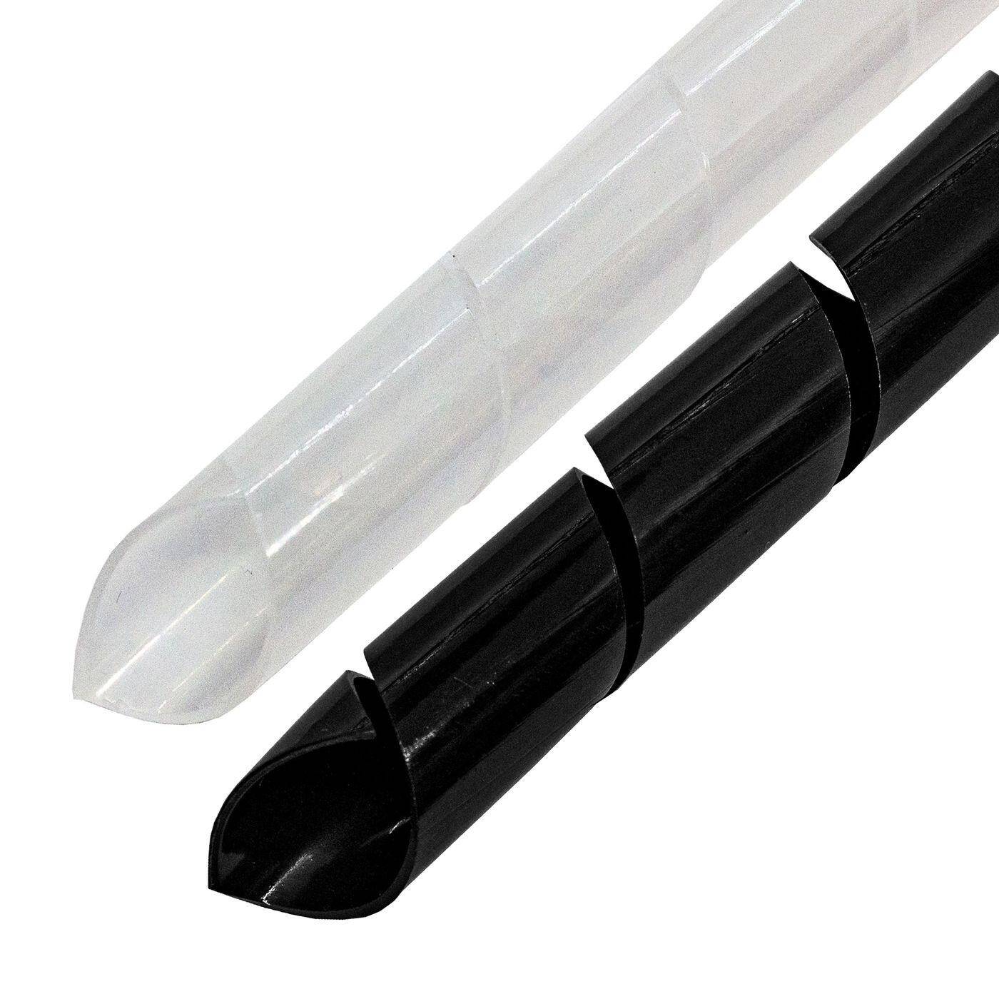 10m Spiralband 24mm (20-130mm) Kabelschlauch schwarz Flexibel Schlauch Schutz