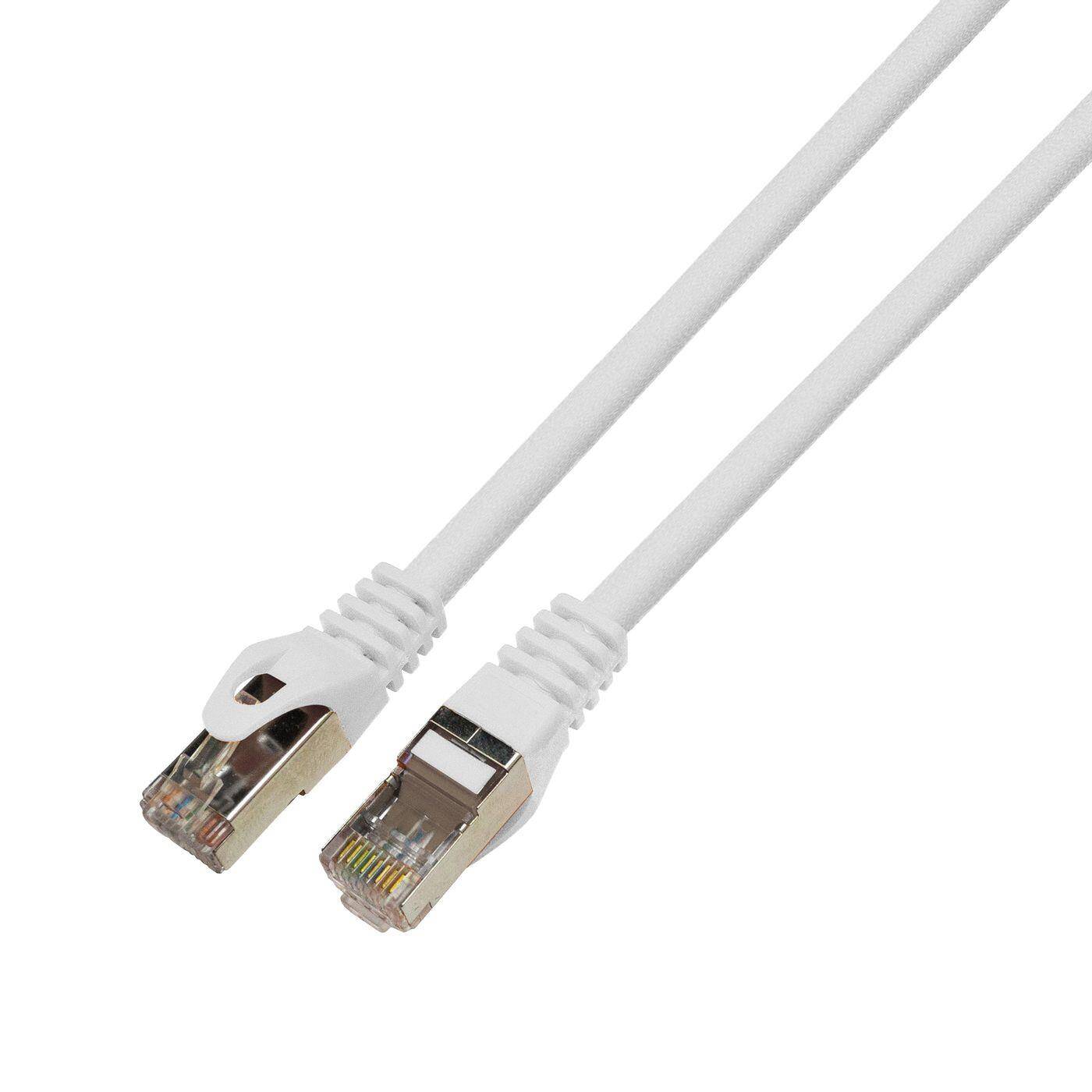 3m RJ-45 Network cable Patch cable CAT7 White S/FTP Ethernet DSL LAN CAT.7