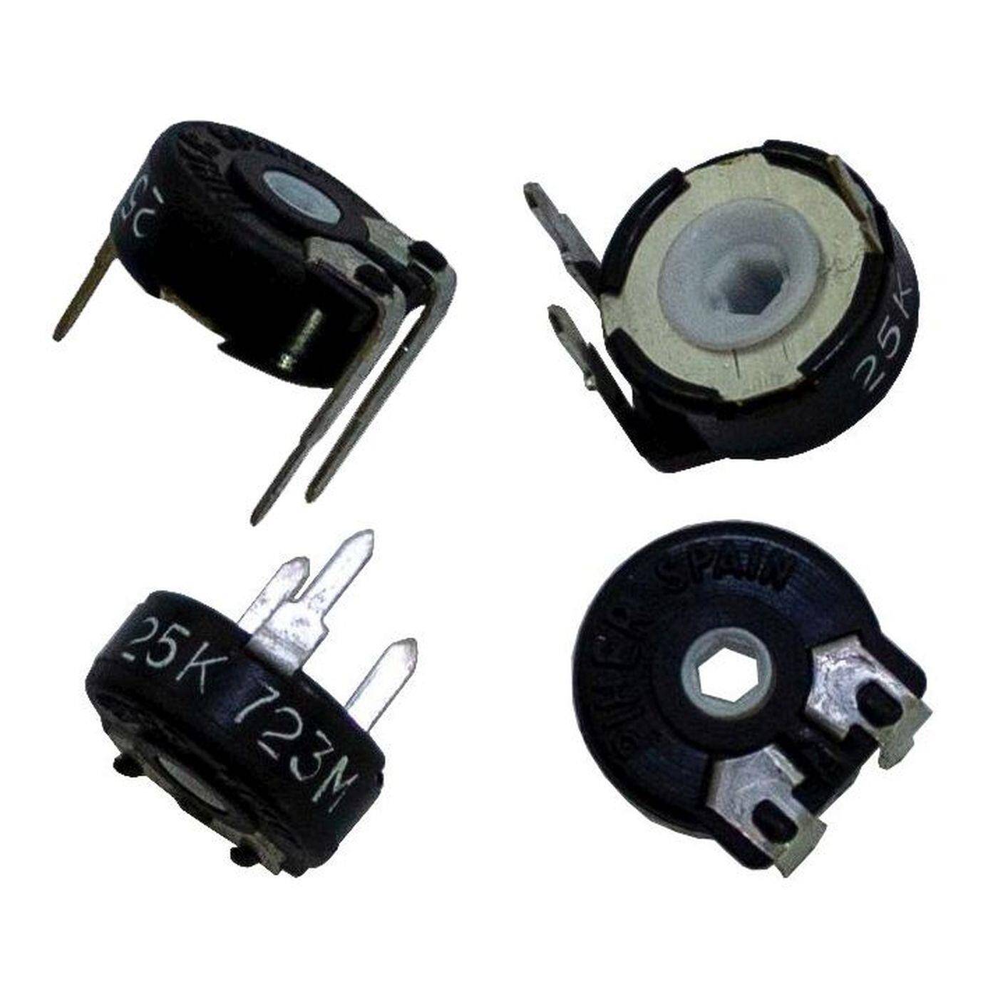 Trimmer liegend 25kOhm ±30% 0,15W Piher PT10MV10253A2020