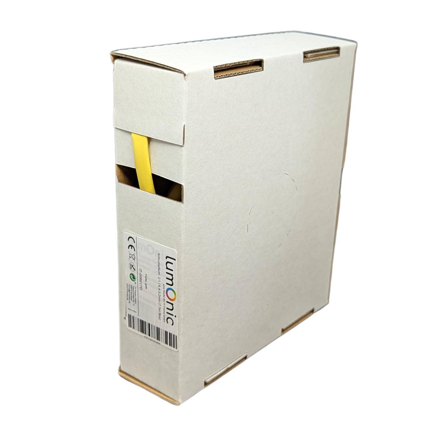 7,5m Schrumpfschlauch Box 2:1 6,4 -> 3,2mm Gelb