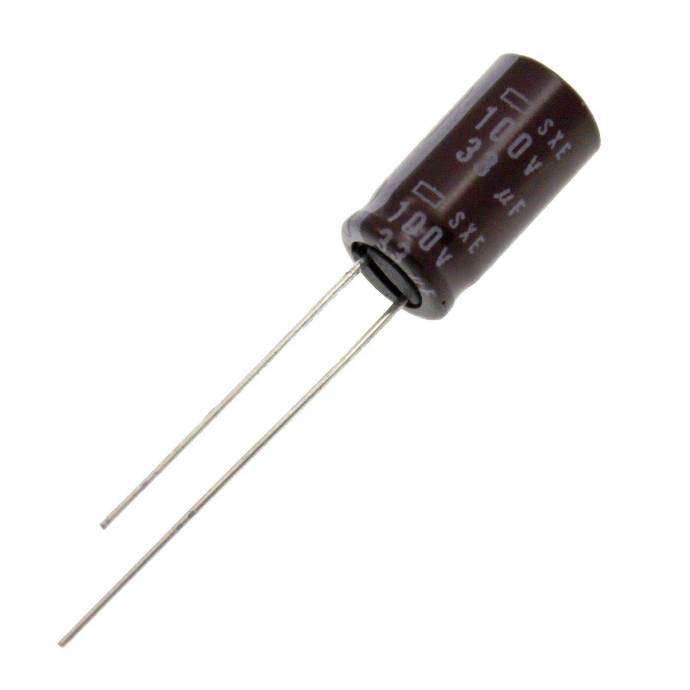 Elko Kondensator Radial 33µF 100V | Elektrolytkondensator bis zu einer Temperatur von 105°C | 8x15mm | 33uF ESXE101ELL330MH15N United Chemi-Con