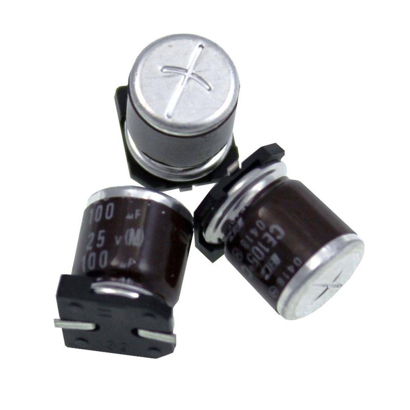 SMD Elko Kondensator 100µF 25V | Elektrolytkondensator bis zu einer Temperatur von 105°C | 8x10mm | 100uF 222215366101 Vishay