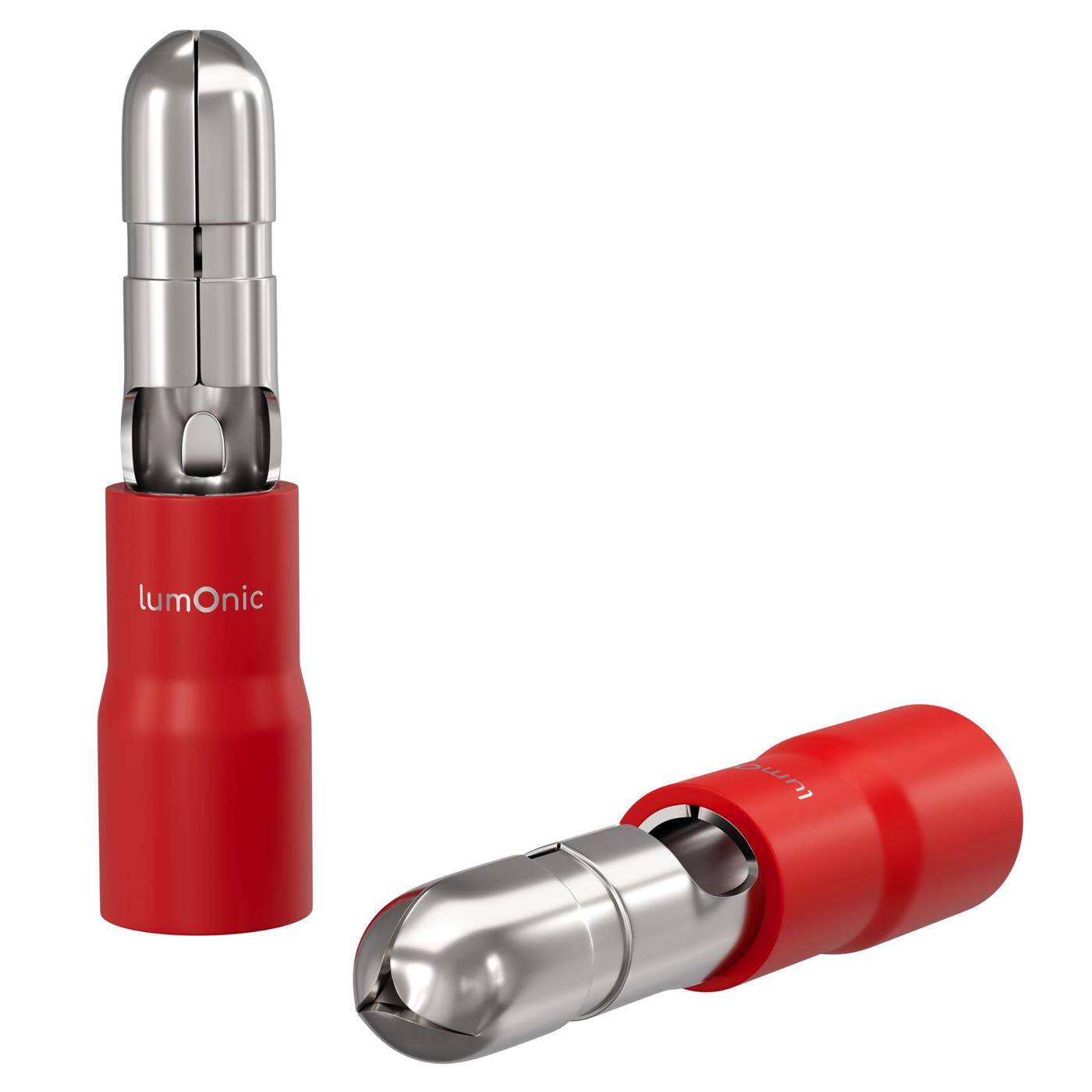 25x Rundstecker teilisoliert 0,5-1,5mm² Stiftdurchmesser 4mm Rot Steckverbinder Messing verzinnt