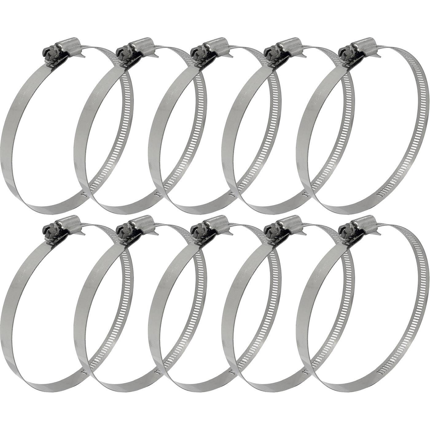 10x Schlauchschelle Edelstahl V4A 314 105-127mm Rohrschelle Schlauchklemme