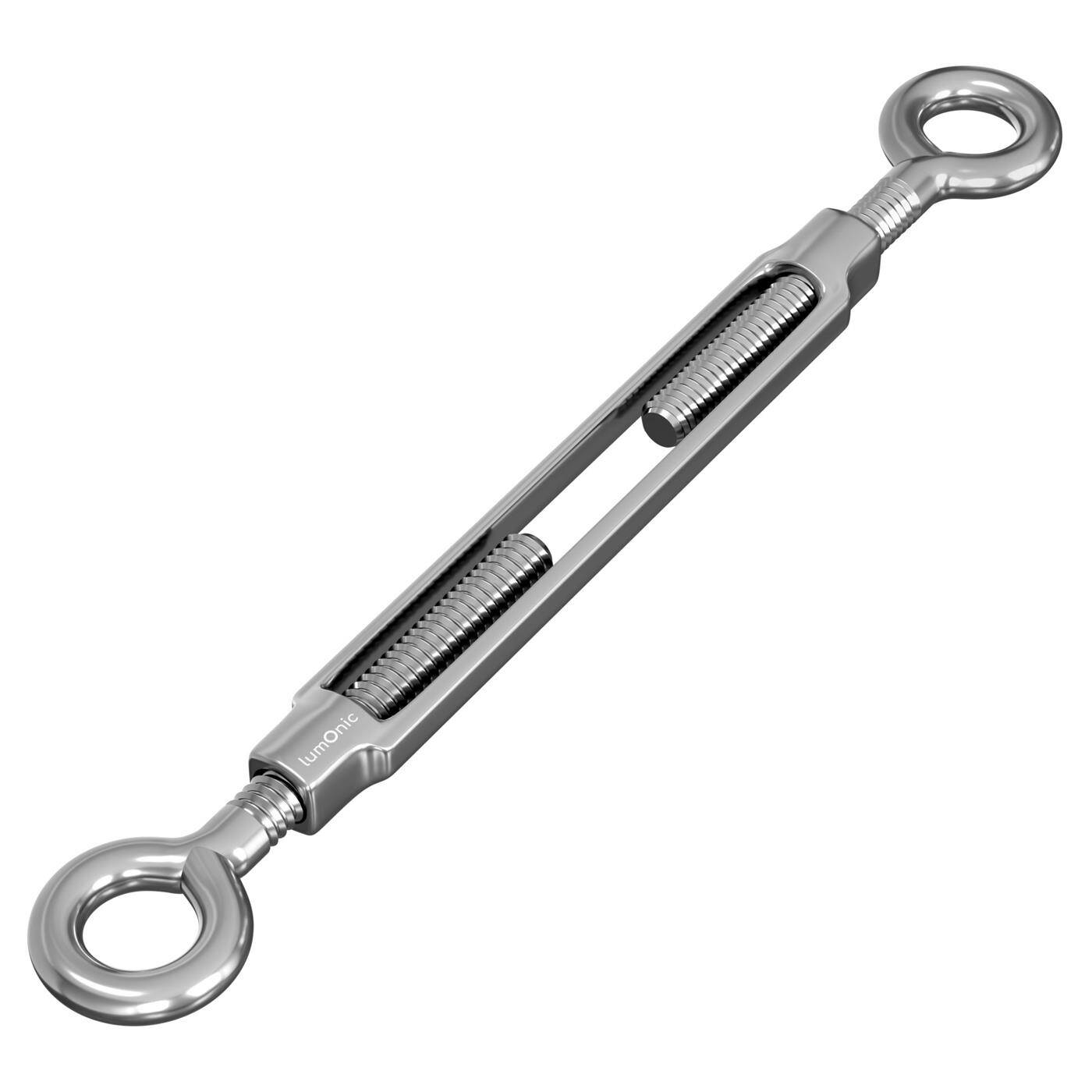 Seilspanner Öse-Öse Edelstahl V4A 316 M10 Spannschloss Wantenklemme