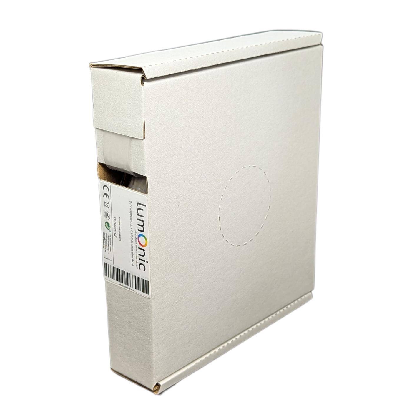 6m Schrumpfschlauch Box 2:1 12,7 -> 6,4mm Transparent Flexibel