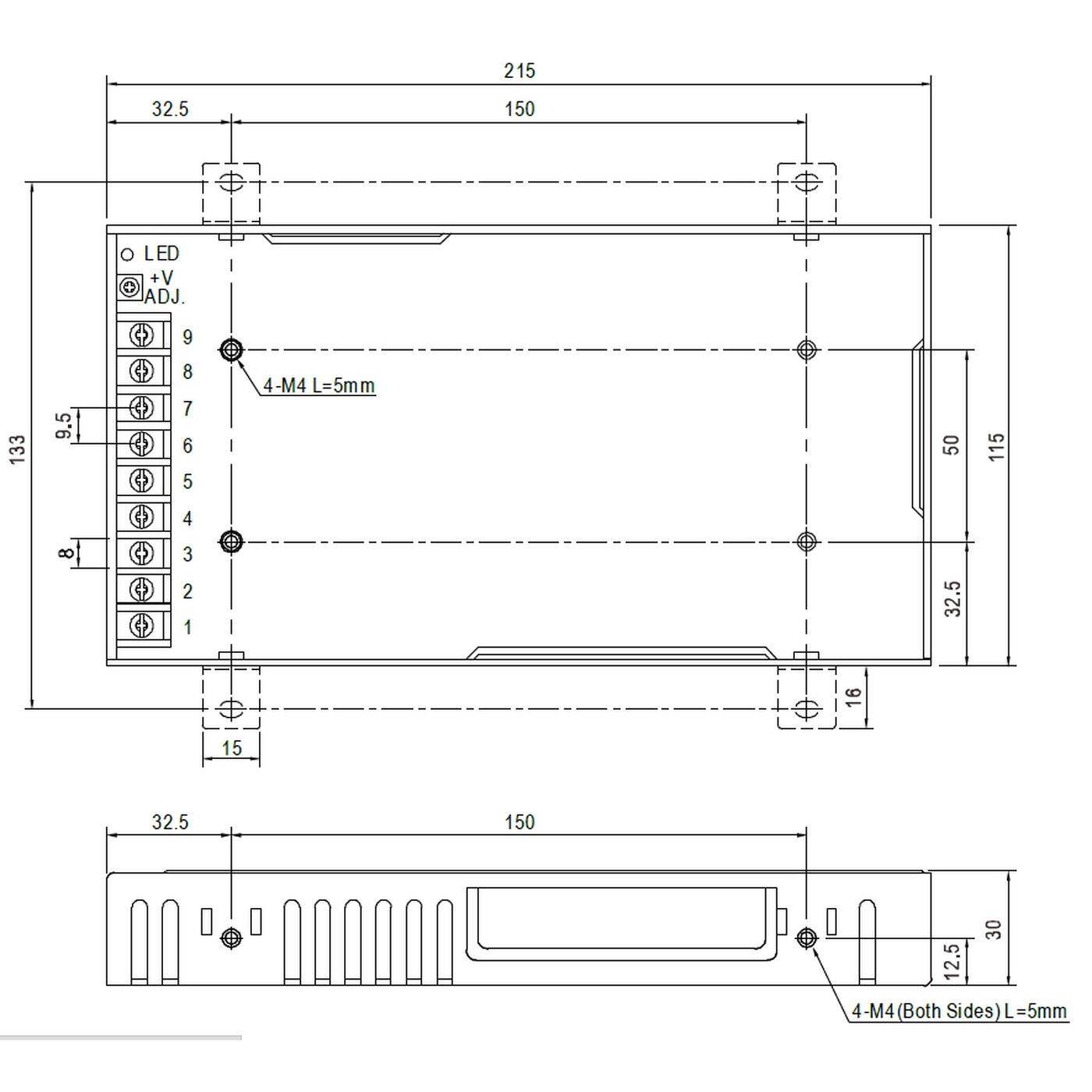 RSP-200-36 200W 36V 5,56A Industrielles Netzteil